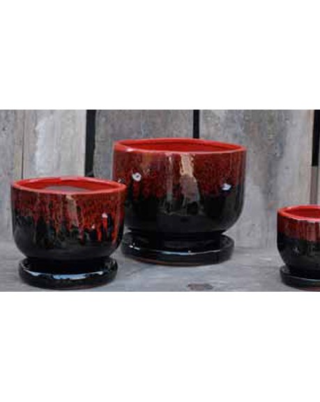 Verandah 4" Finger Pot Rbk — priced per each; minimum 8; multiples of 8