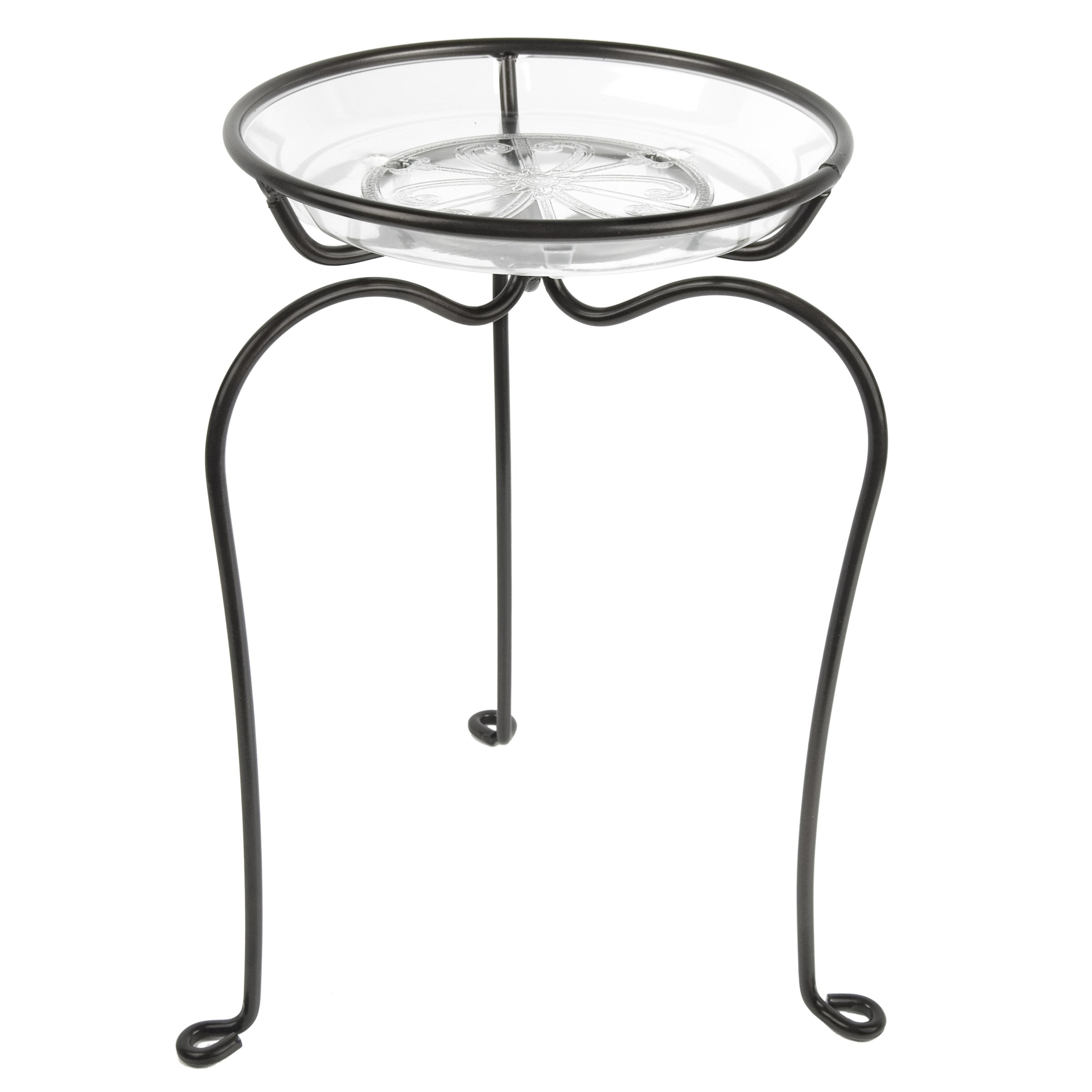 Plastec 16" Decorator Plant Stand Black