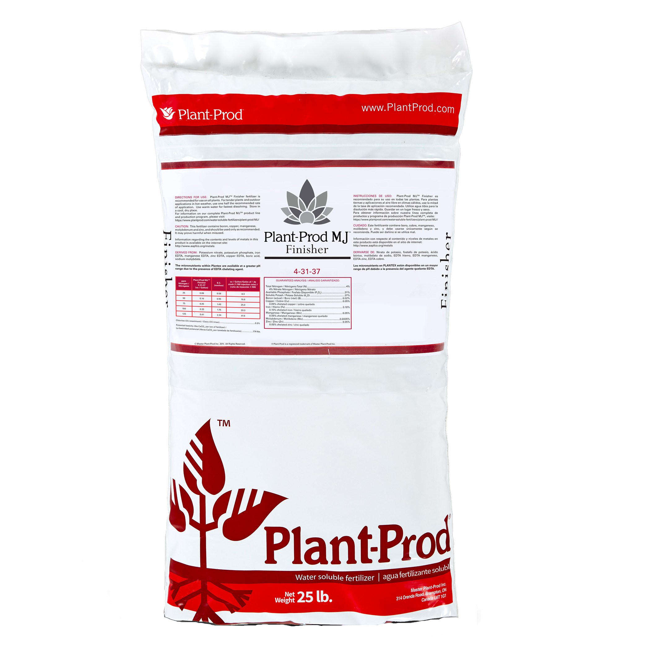 Plant-Prod MJ 4-31-37 Finisher No Dye 25Lb