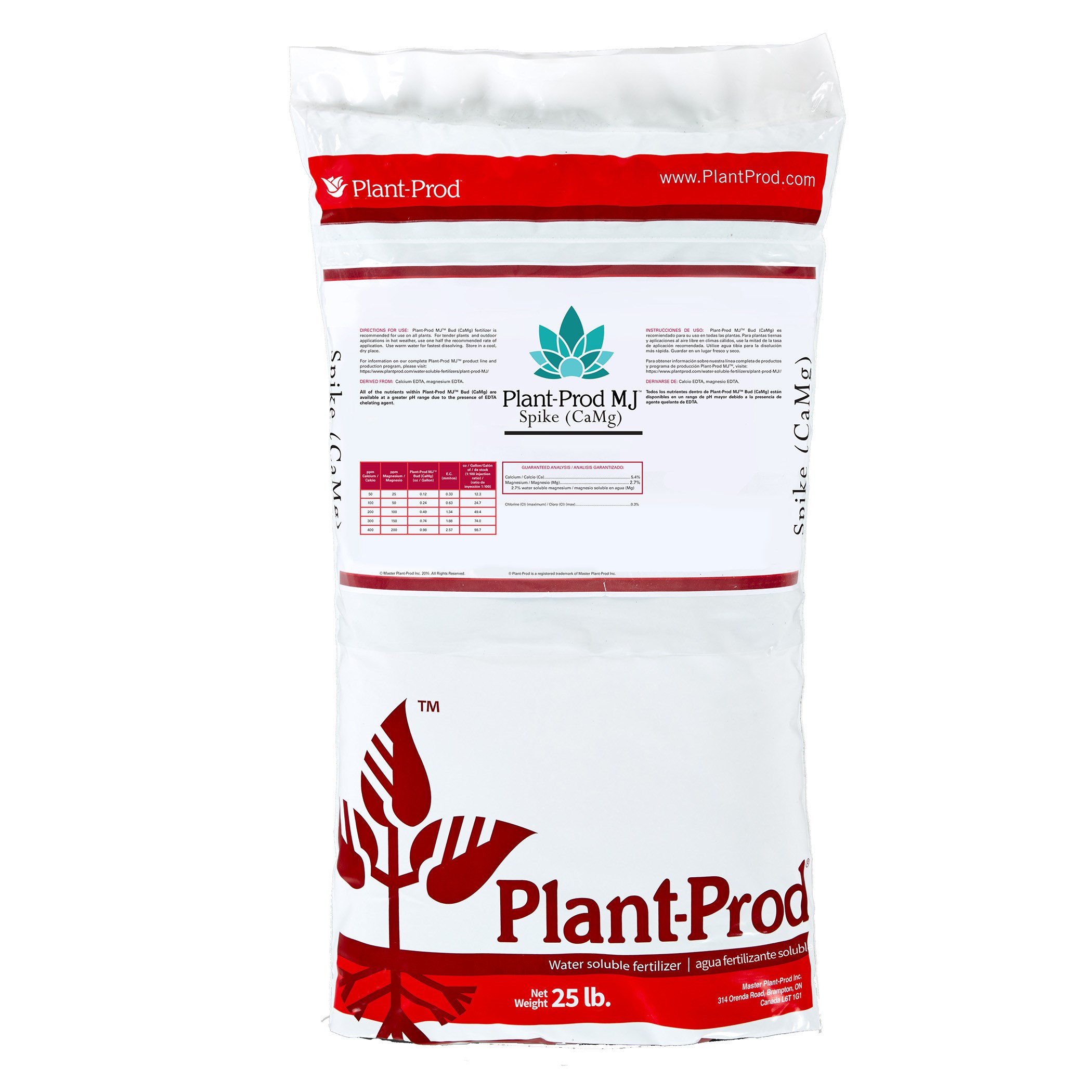 Plant-Prod MJ Spike Ca Mg 25Lb
