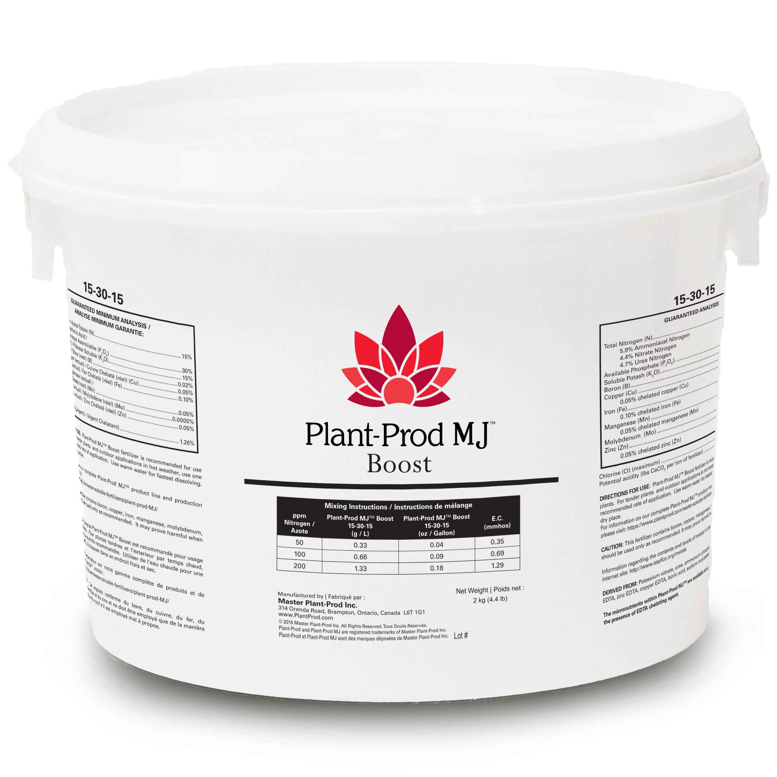 Plant-Prod MJ Boost 15-30-15 - Sold by the Case of 6 x 2Kg — Case of 6