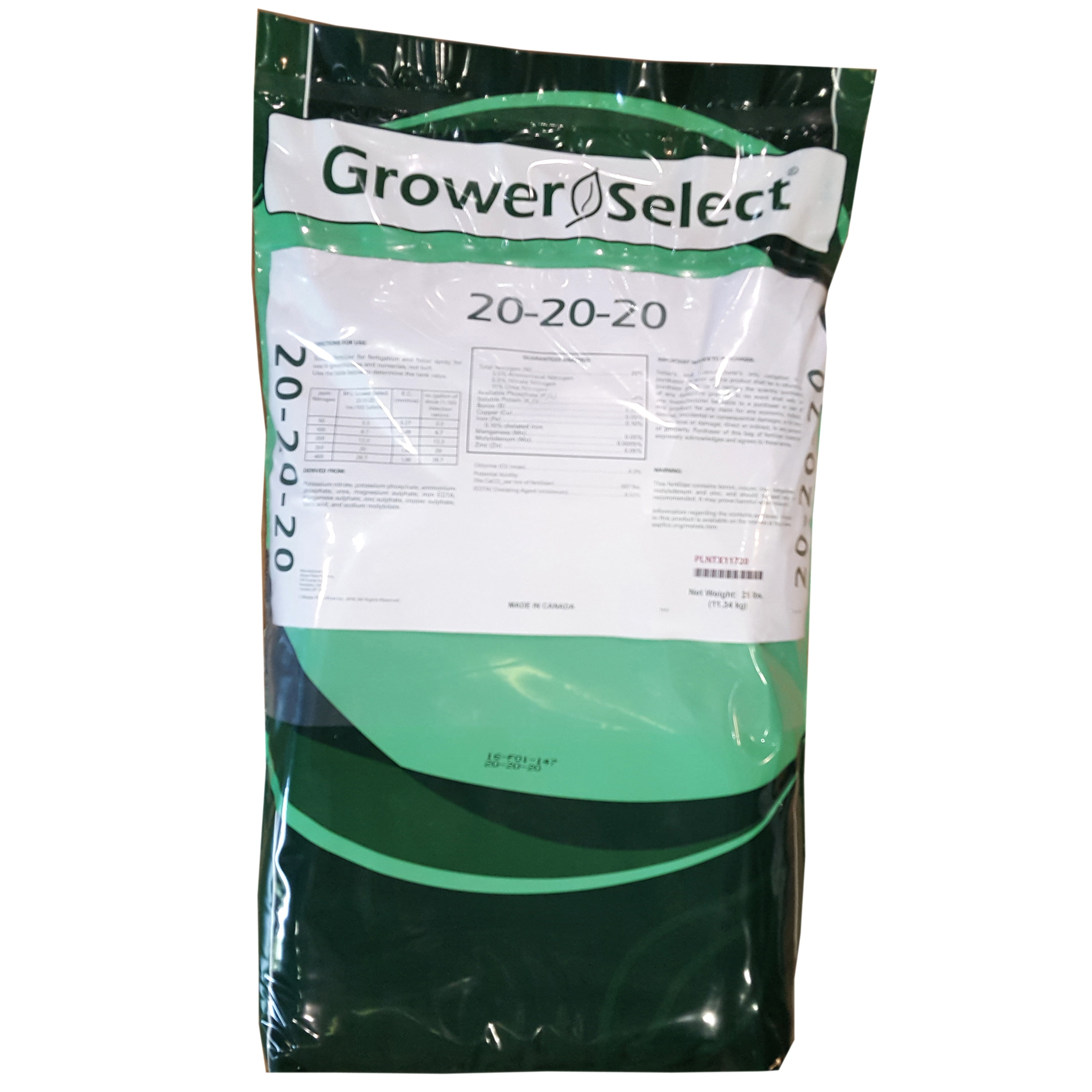 Grower Select 20-20-20 25Lb