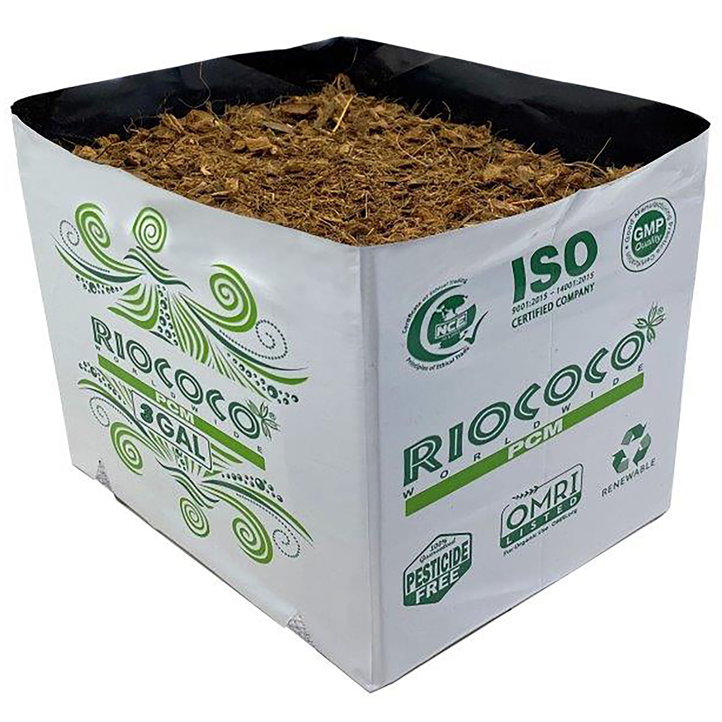 Riococo 3Gal Grow Bag Open Top — Single Unit