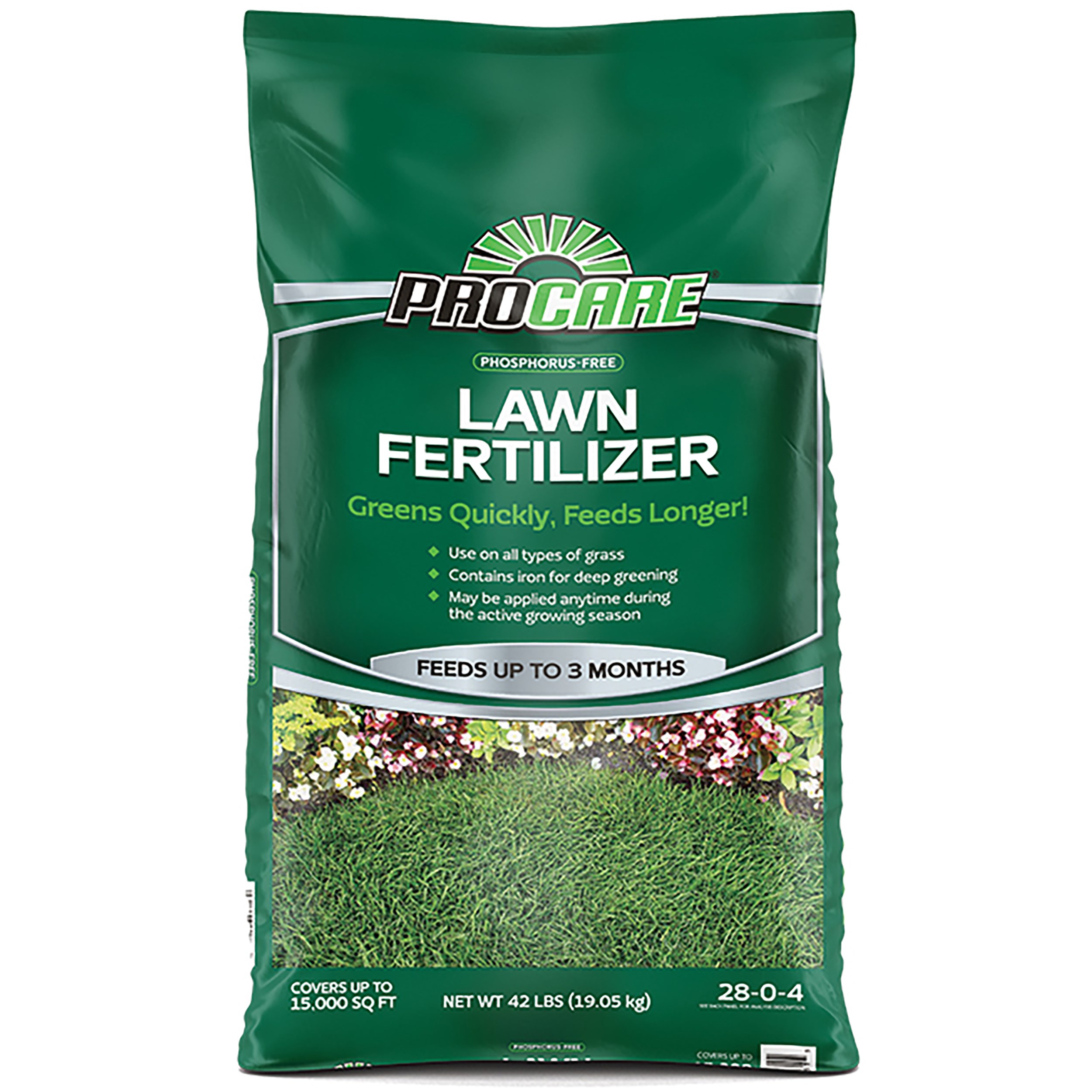Pro Care 42# Phosphorus Free Lawn Fertilizer 28-0-4 15M