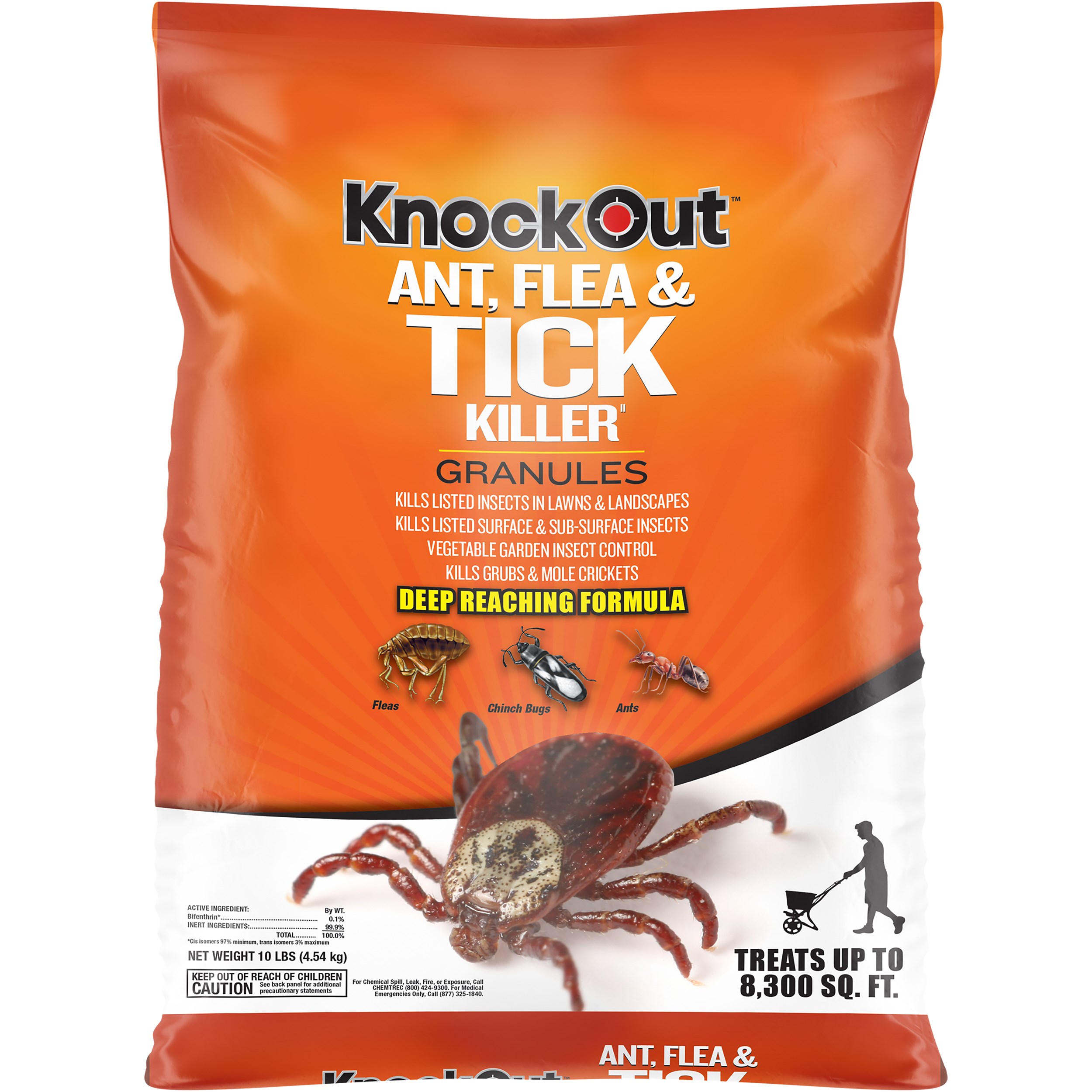 Knock Out 10# Ant, Flea & Tick Killer — priced per each; minimum 5; multiples of 5
