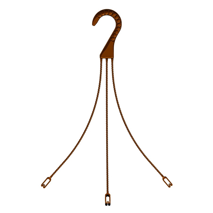 POPP MHJ 40 3 STRAND HANGER CHOCOLATE — Single Unit