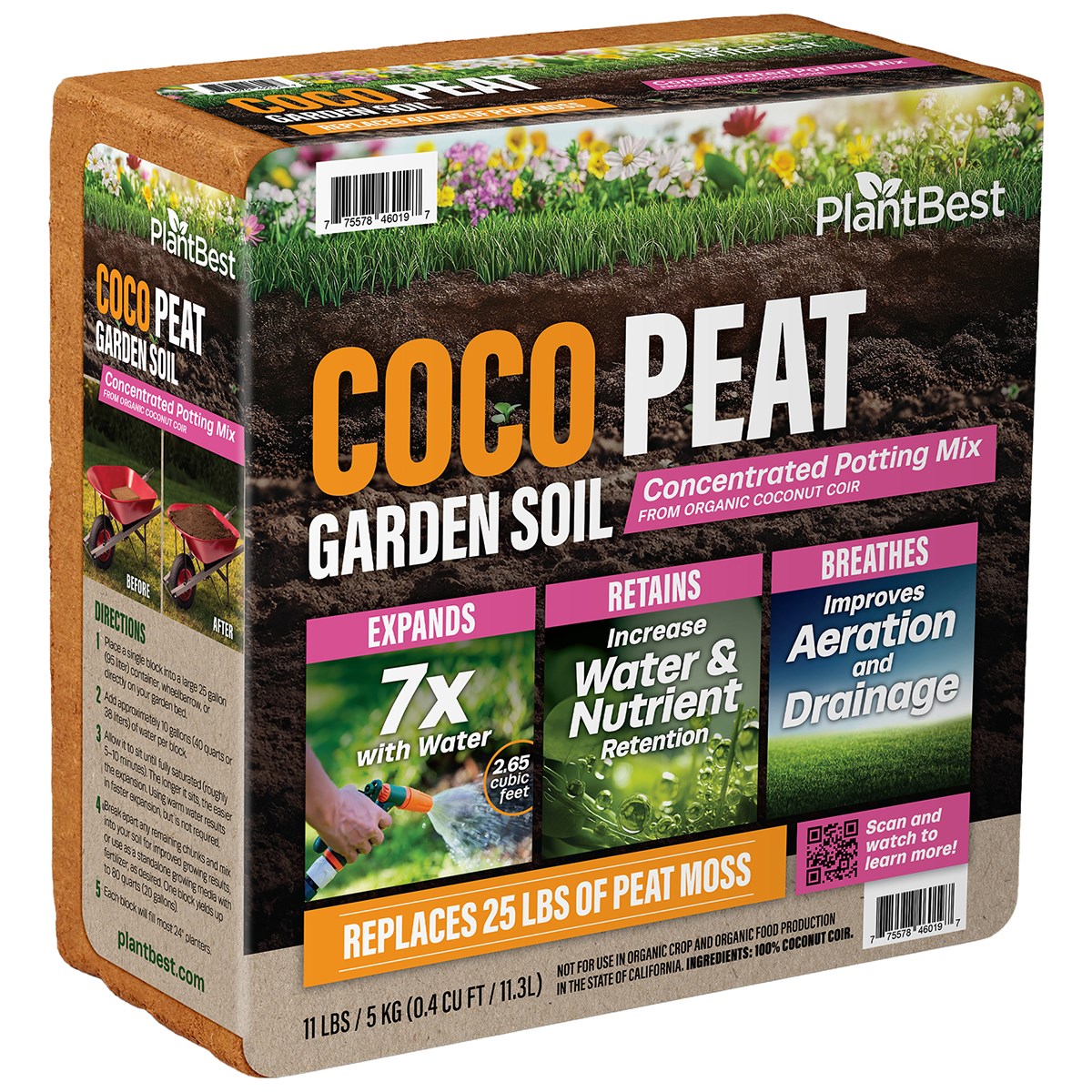 PlantBest BeatsPeat (5.0kg/11lb /3.0 cu.ft. equivalent)