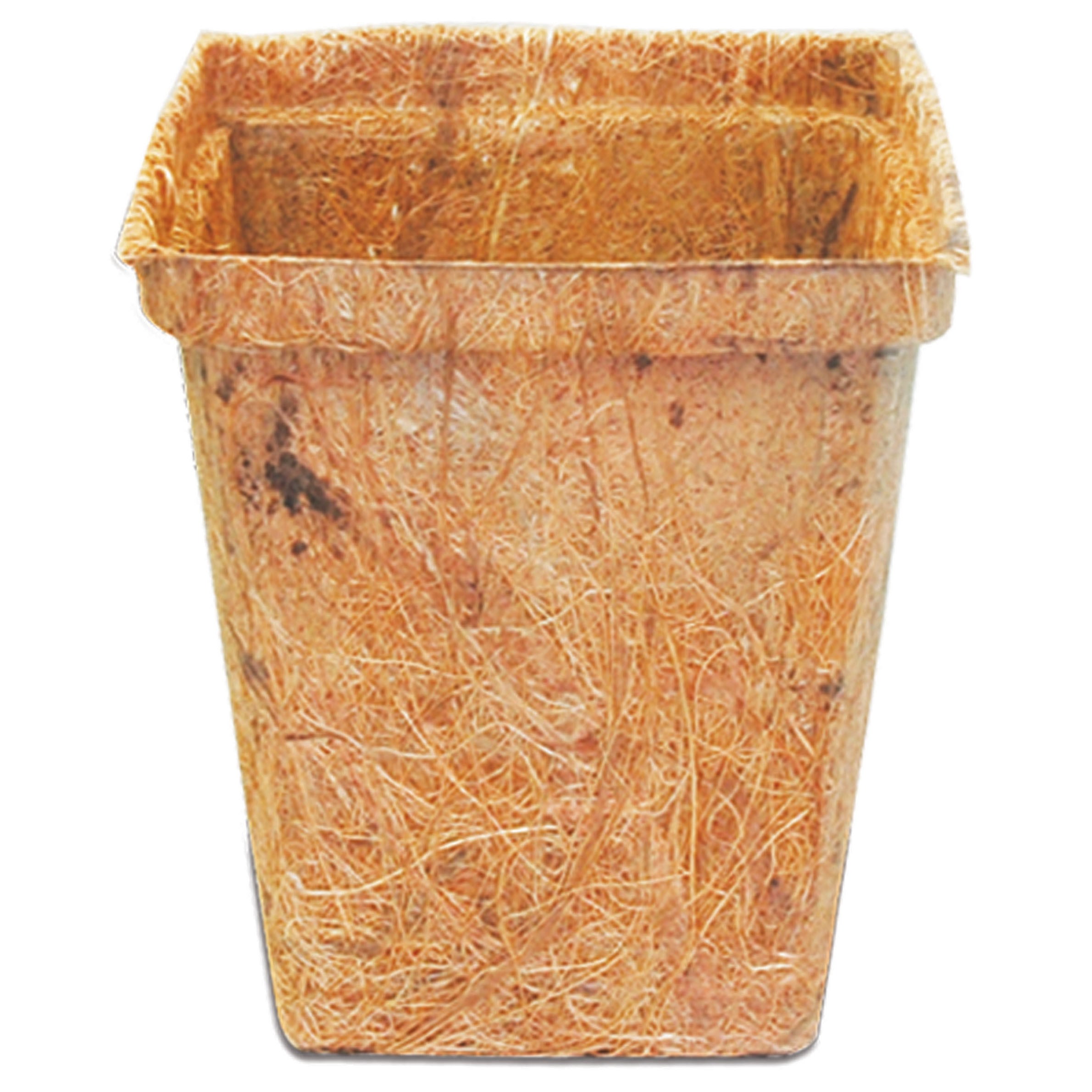 PlantBest 3.50" Sq Biodegradable Coconut Coir Pot 900/Bulk Case