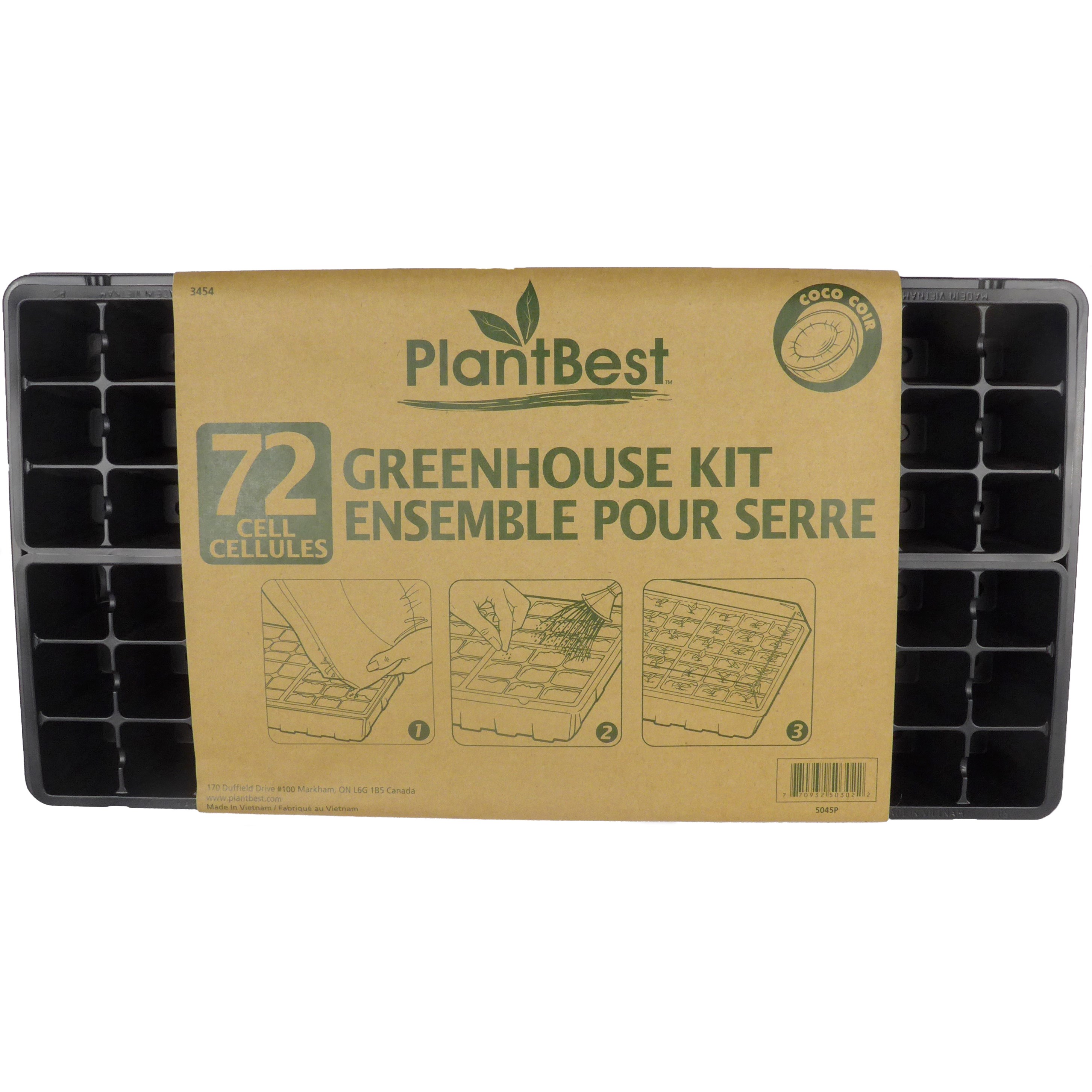 PlantBest 72 Cell Plastic Greenhouse Kit — priced per each; minimum 7; multiples of 7