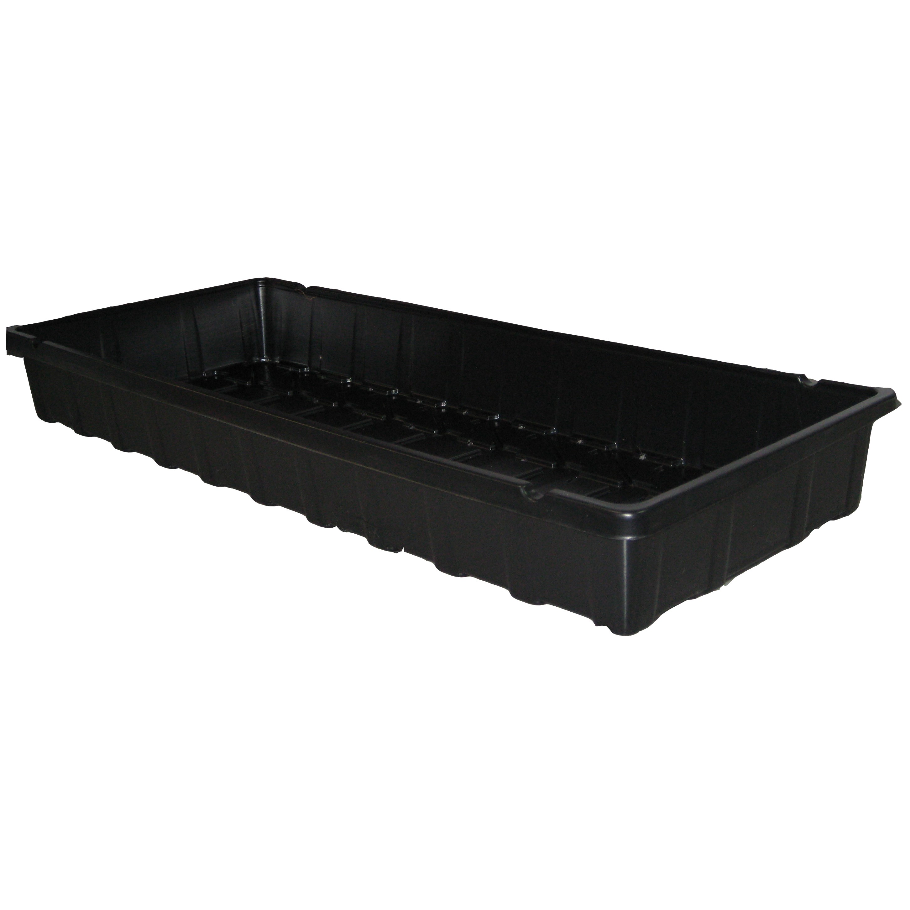 PlantBest 10x20 Greenhouse Carrying Tray Black — priced per each; minimum 48; multiples of 48