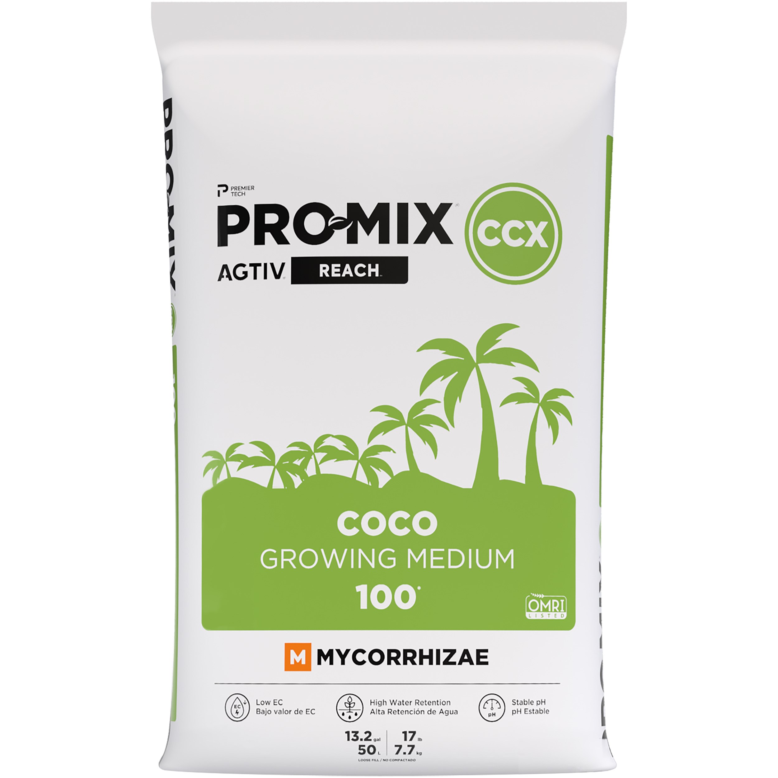 Premier Pro-Mix CCX AGTIV REACH (MYCO) COCO COIR OMRI 50L
