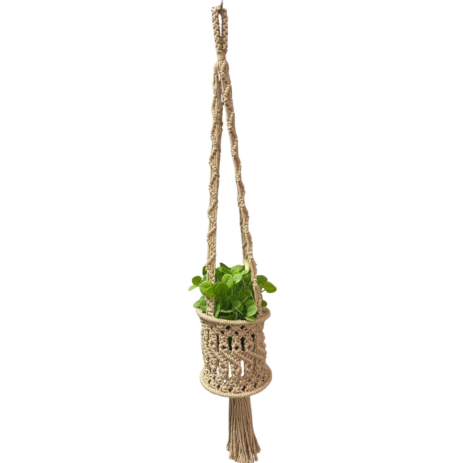 Primitive Hanging Planter Off White — priced per each; minimum 6; multiples of 6