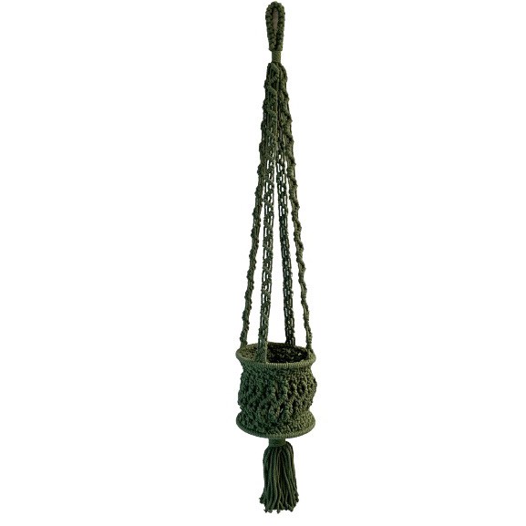 Primitive Hanging Planter Emerald Green — priced per each; minimum 6; multiples of 6