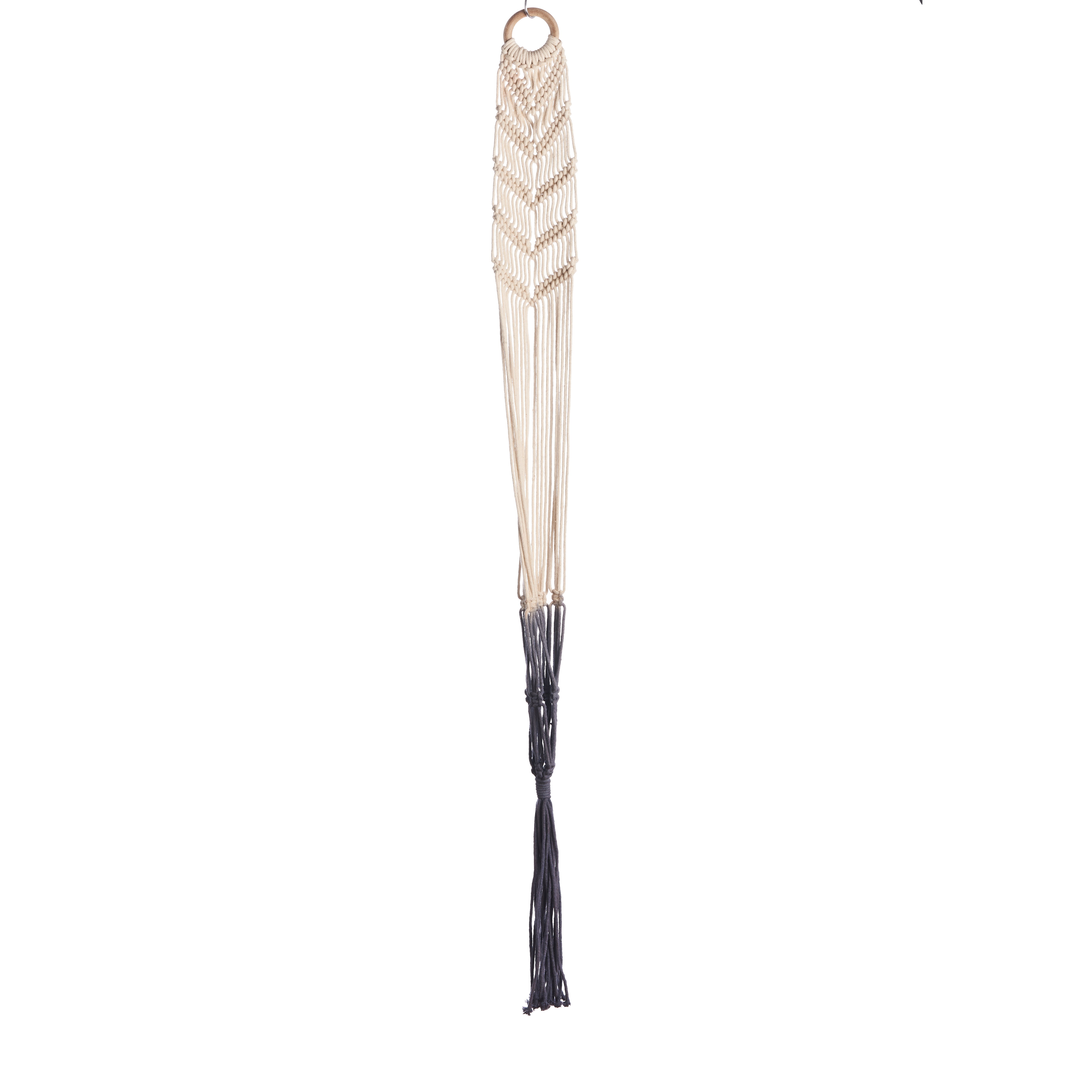 Primitive 48" Plant Hanger Plant Hammock Gray — priced per each; minimum 6; multiples of 6