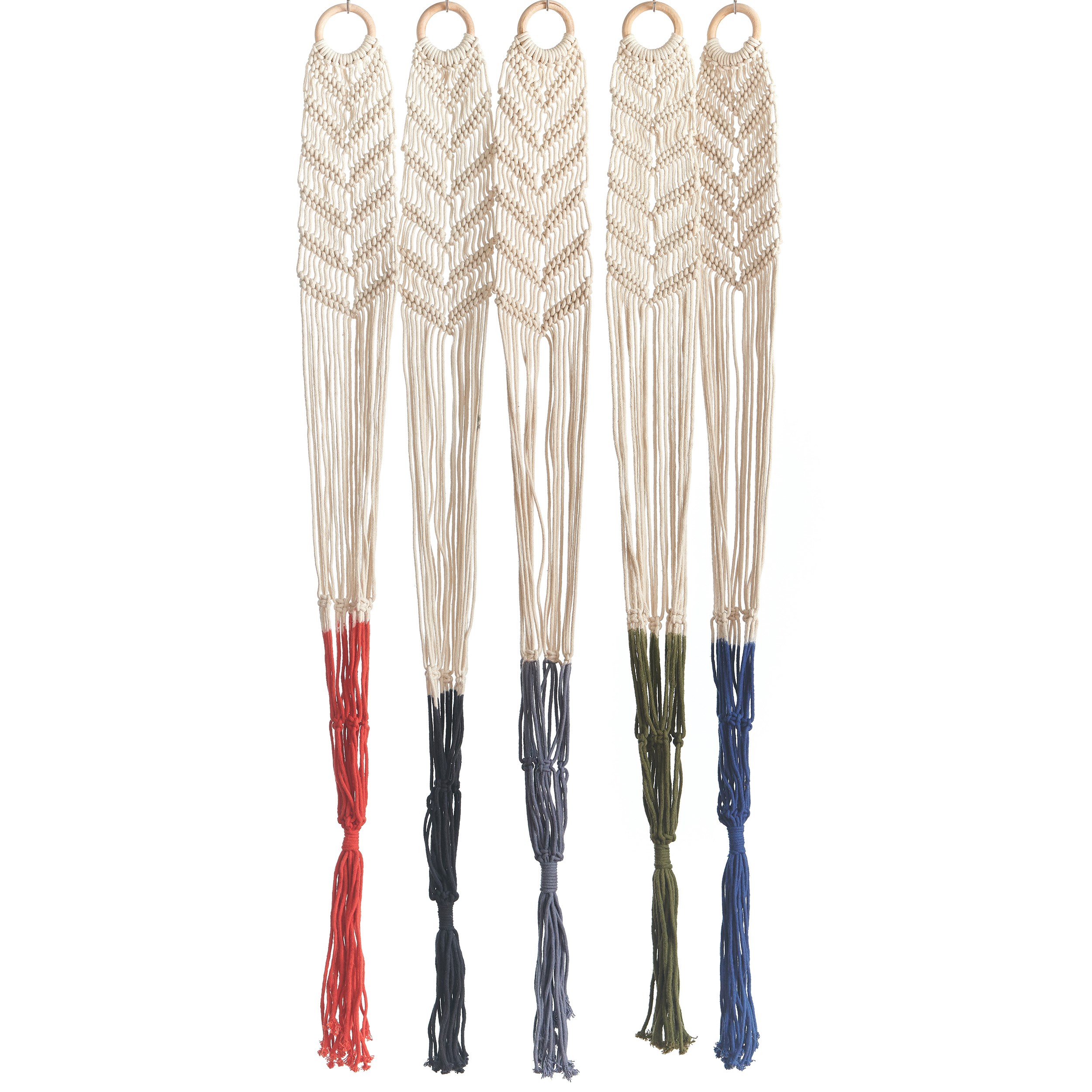 Primitive 48" Macrame Plant Hammock Assorted — priced per each; minimum 10; multiples of 10