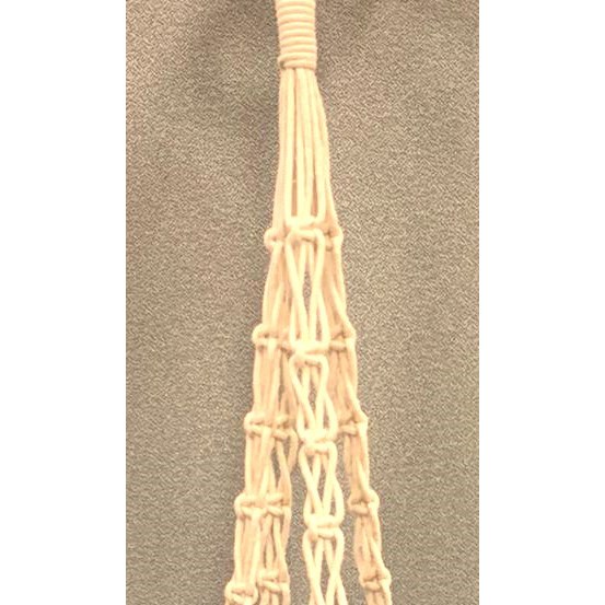 Primitive 40" Woven Link Hanger Cream — priced per each; minimum 6; multiples of 6