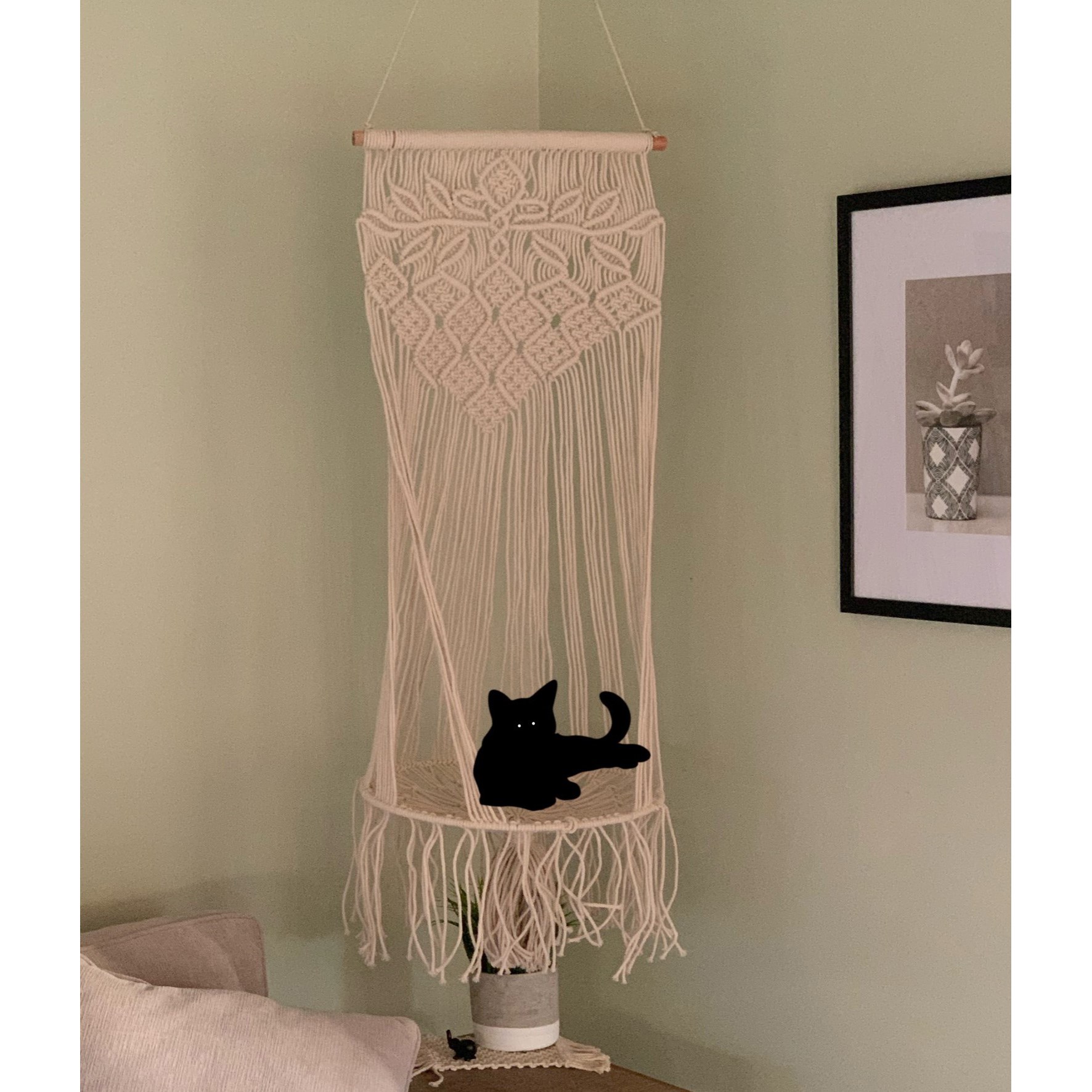 Primitive Macrame Cat Hammock — priced per each; minimum 4; multiples of 4