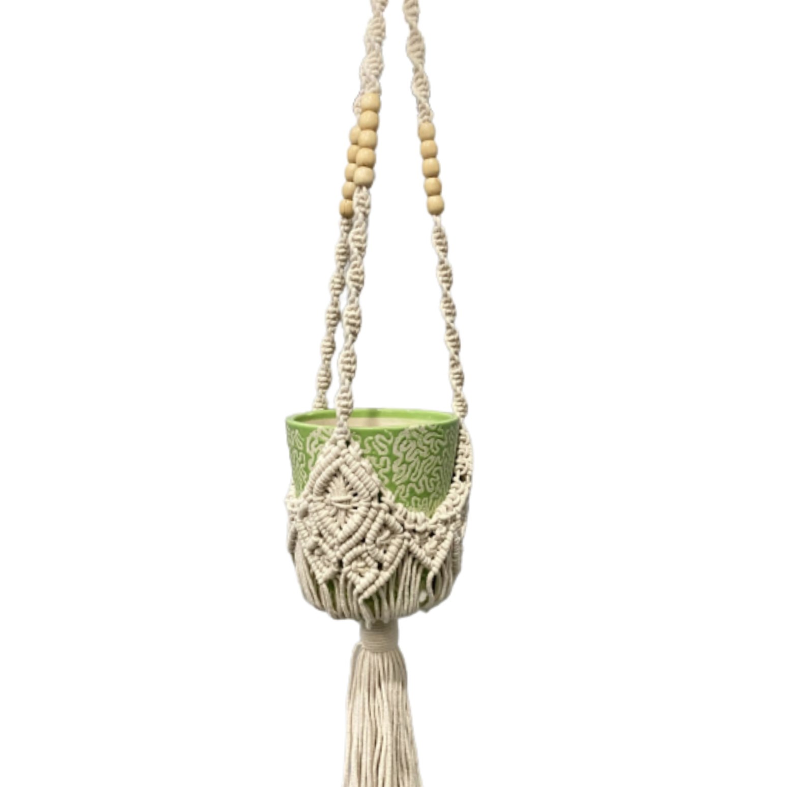 Primitive 40" Beaded Hanger Nest — priced per each; minimum 6; multiples of 6
