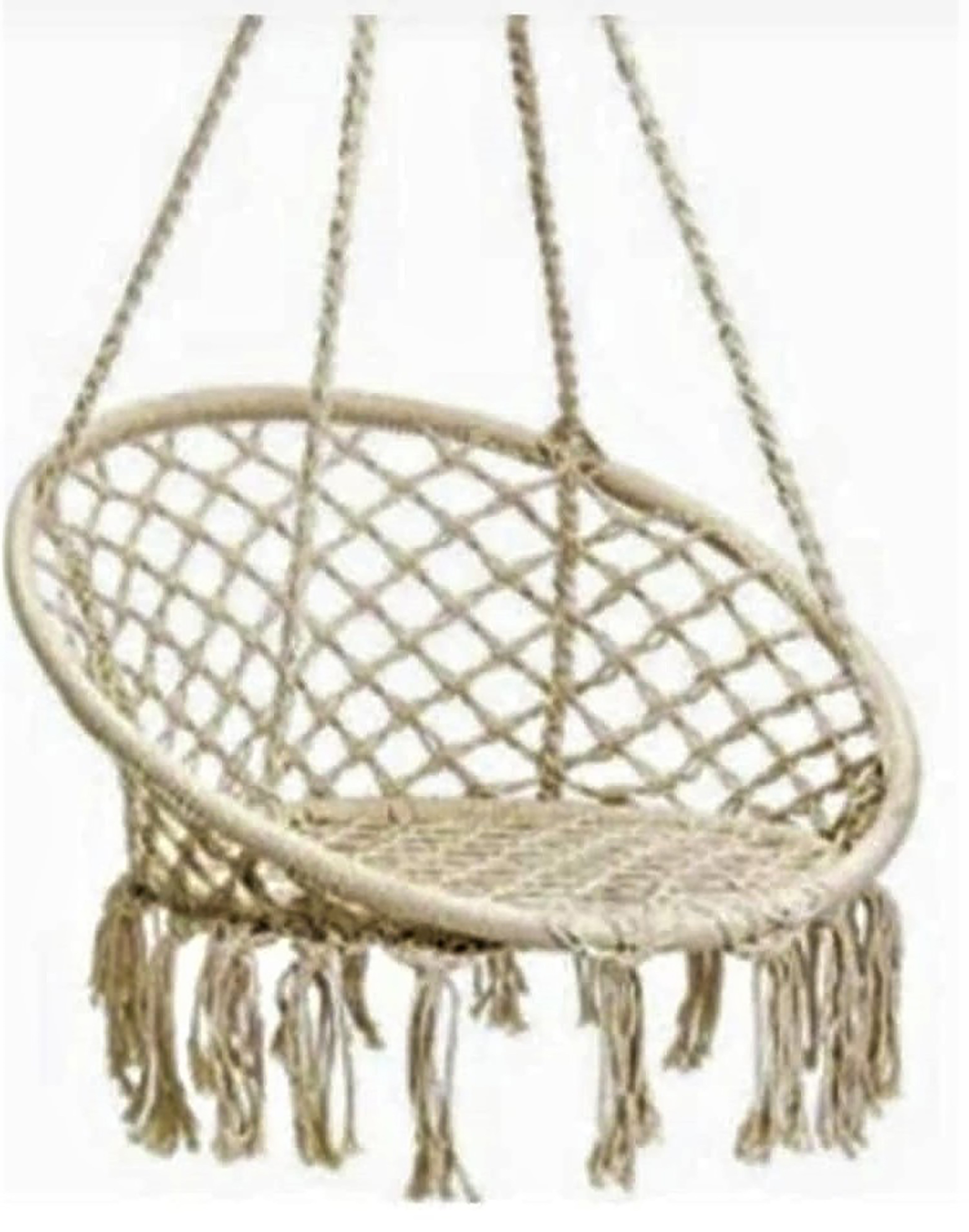 Primitive Macrame Swing Chair — priced per each; minimum 5; multiples of 5