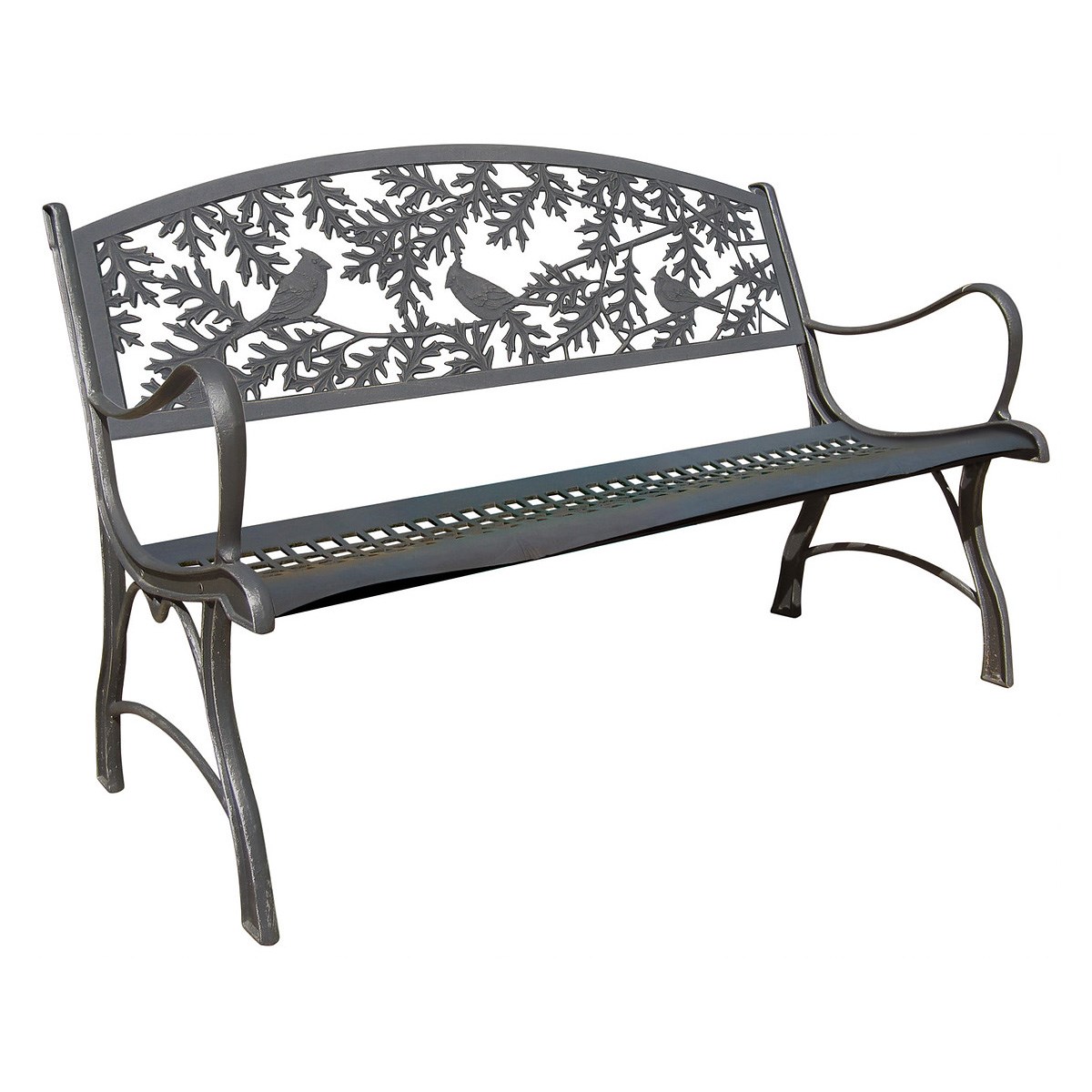 Painted Sky Bench Cardinal Iron