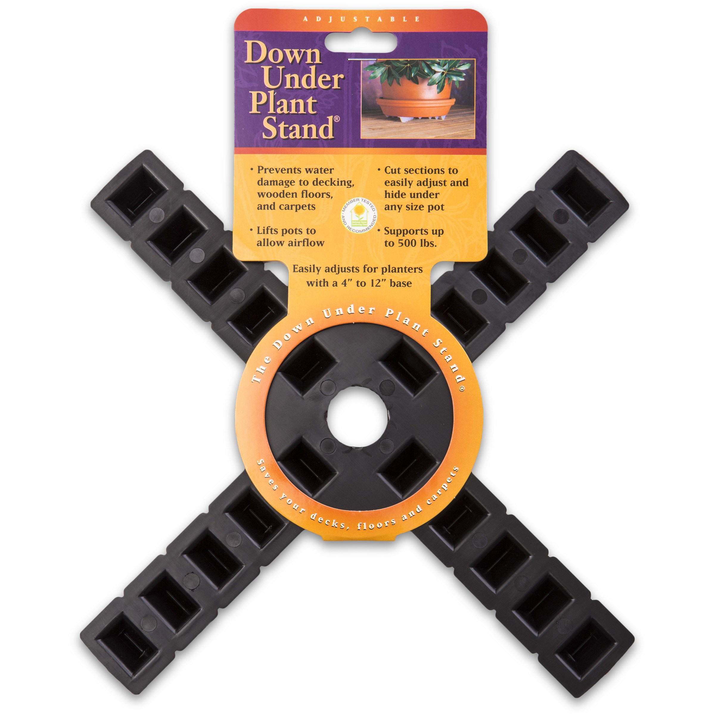 Plant Stand 12" Down Under Black — priced per each; minimum 12; multiples of 12