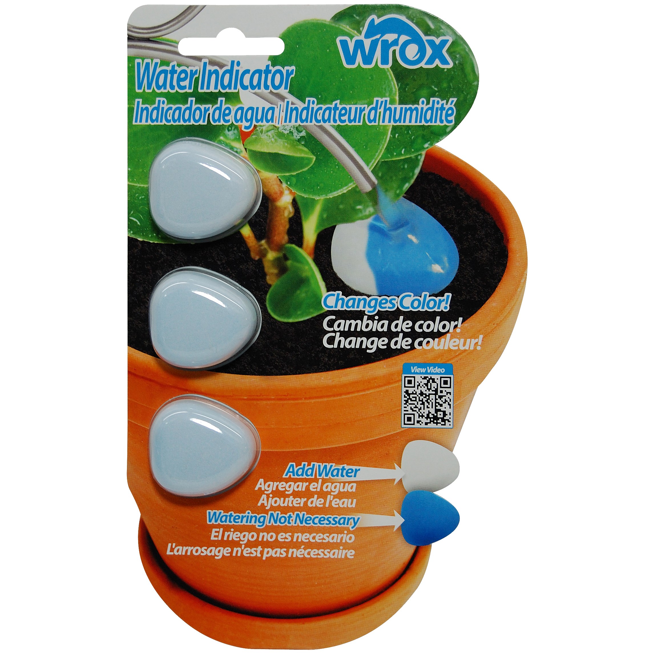 Plastair Wrox Color Change Plant Moisture Indicator 3pk