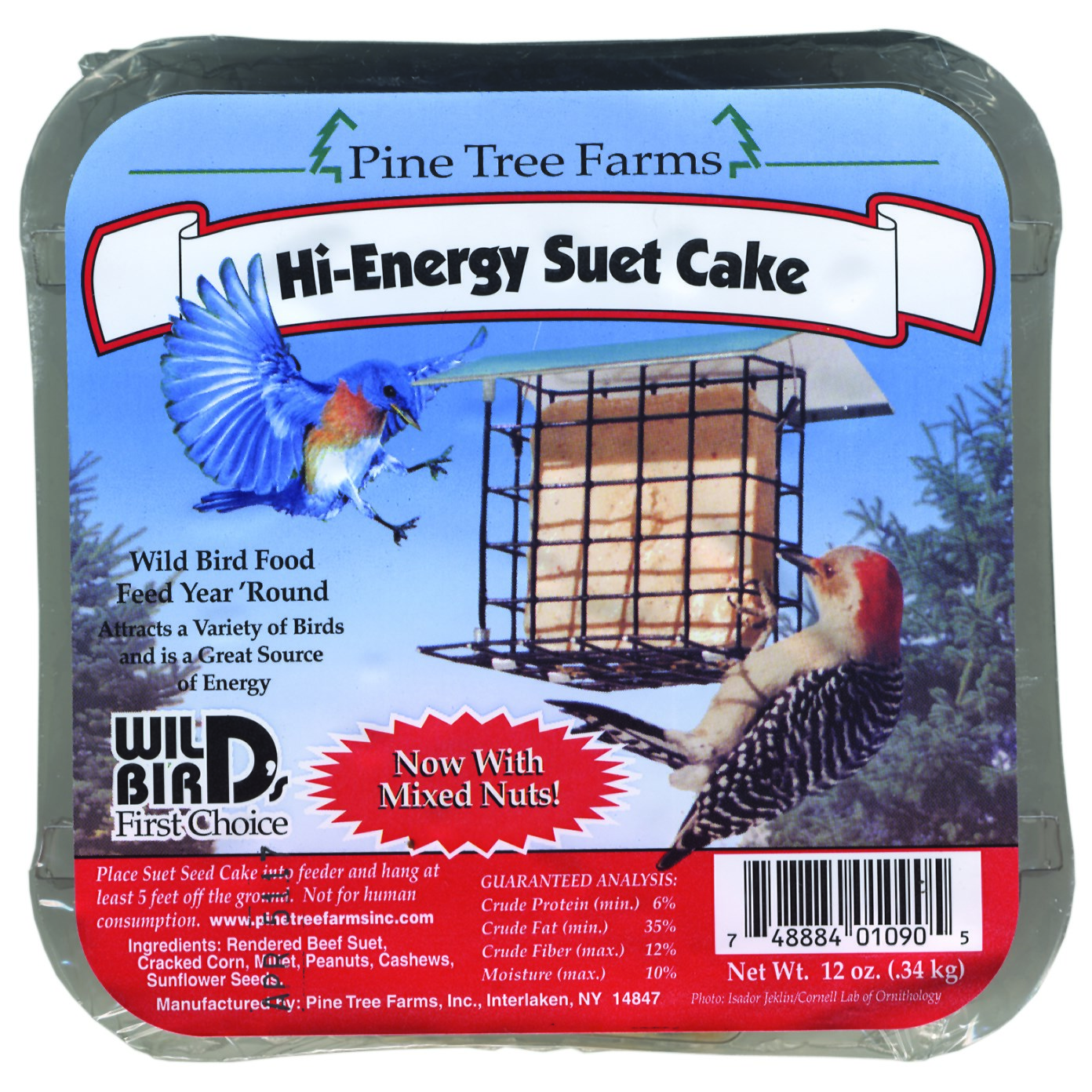 Pine Tree 12oz Hi Energy Suet Cake MADE IN THE USA