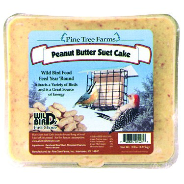 Pine Tree 3# Peanut Butter Suet Seed Cake