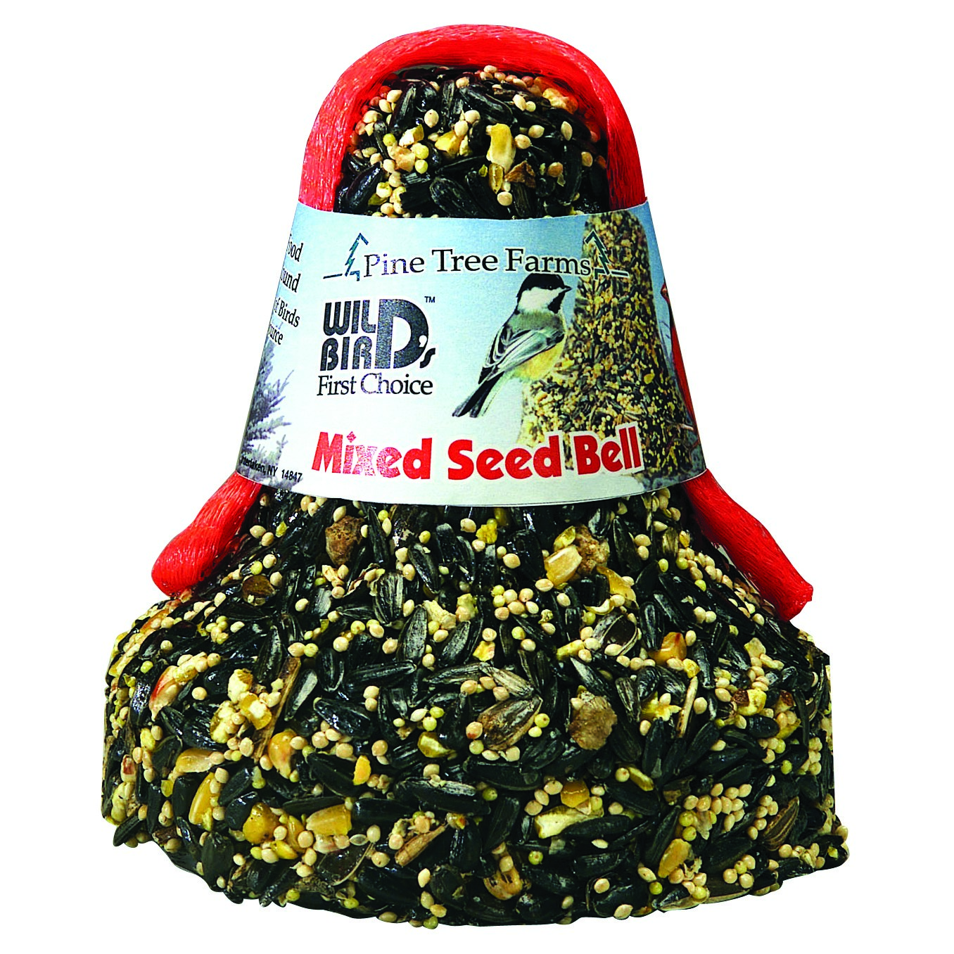 Pine Tree 16oz Mixed Seed Bell With Net MADE IN THE USA