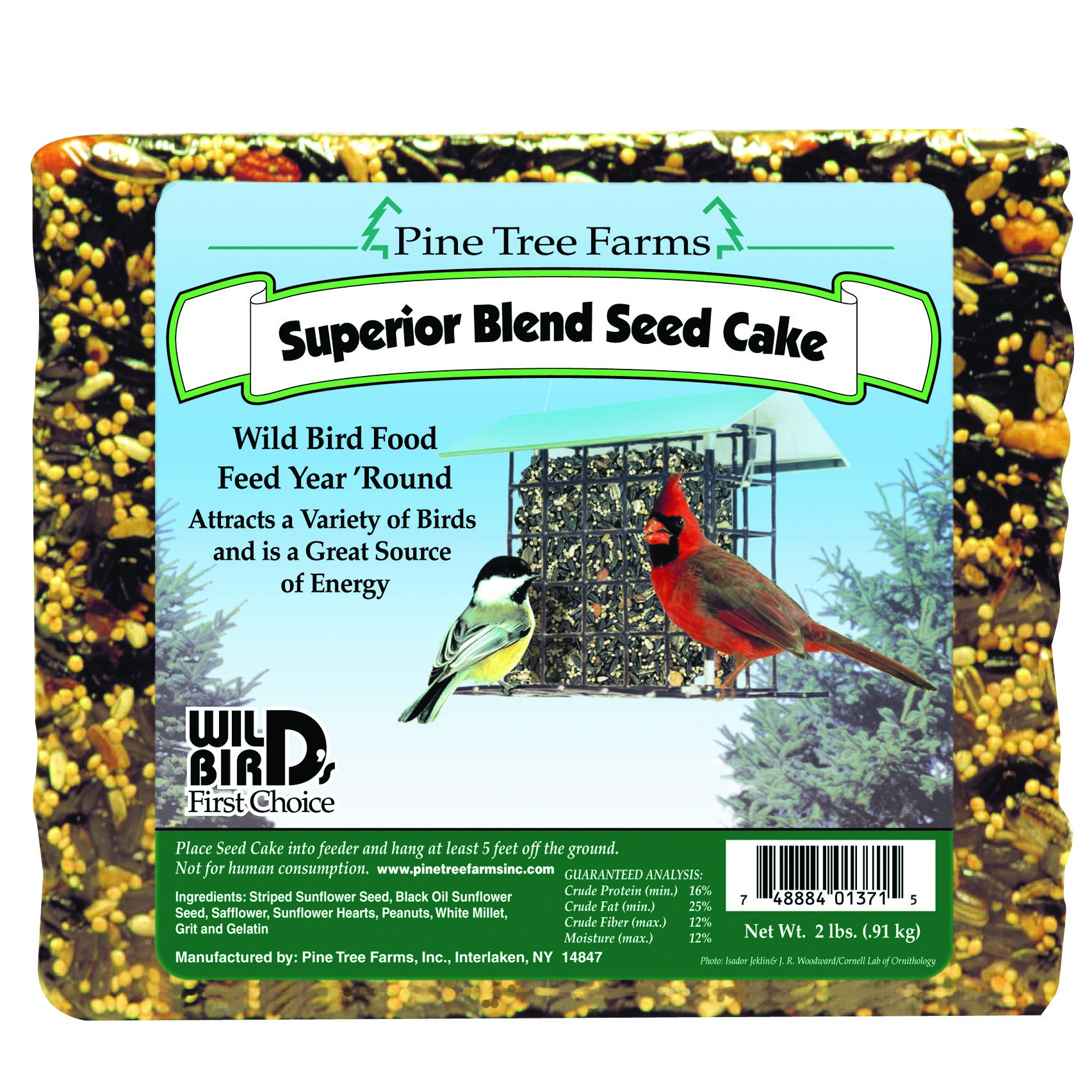 Pine Tree 2# Superior Blend Seed Cake MADE IN THE USA