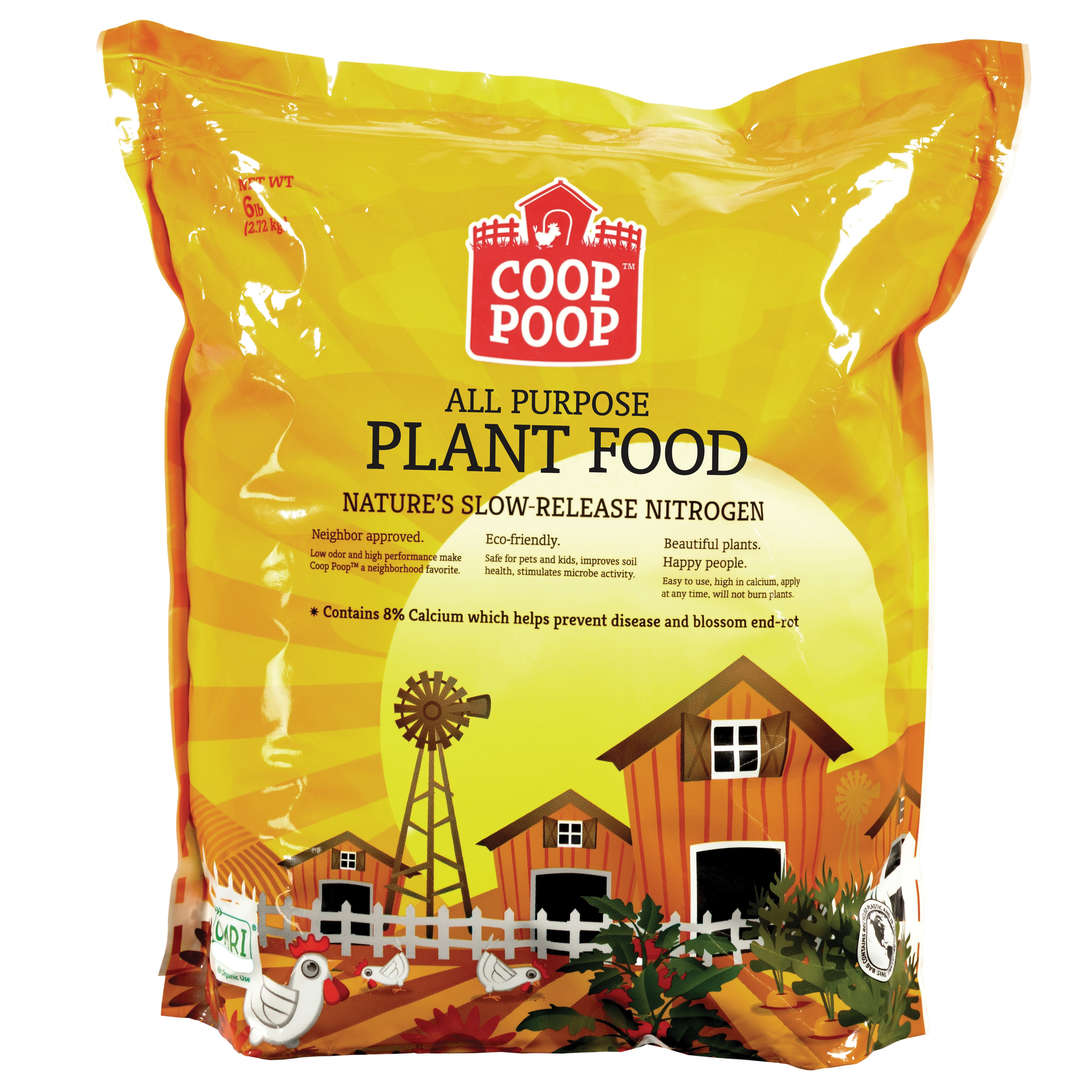 Pearl Valley 6# Coop Poop Chicken Manure — priced per each; minimum 6; multiples of 6