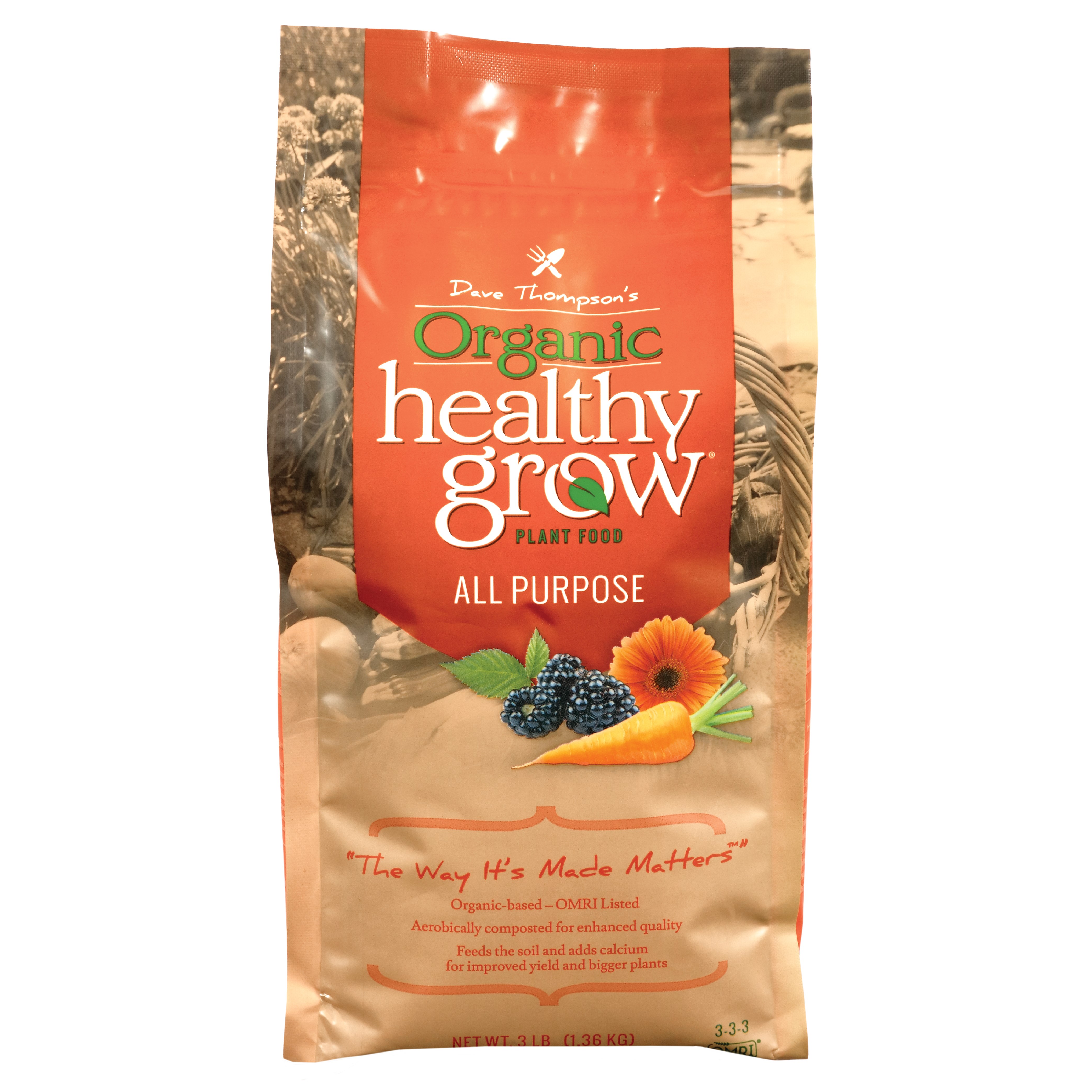 Pearl Valley 3# Healthy Grow All Purpose Fertilizer — priced per each; minimum 12; multiples of 12