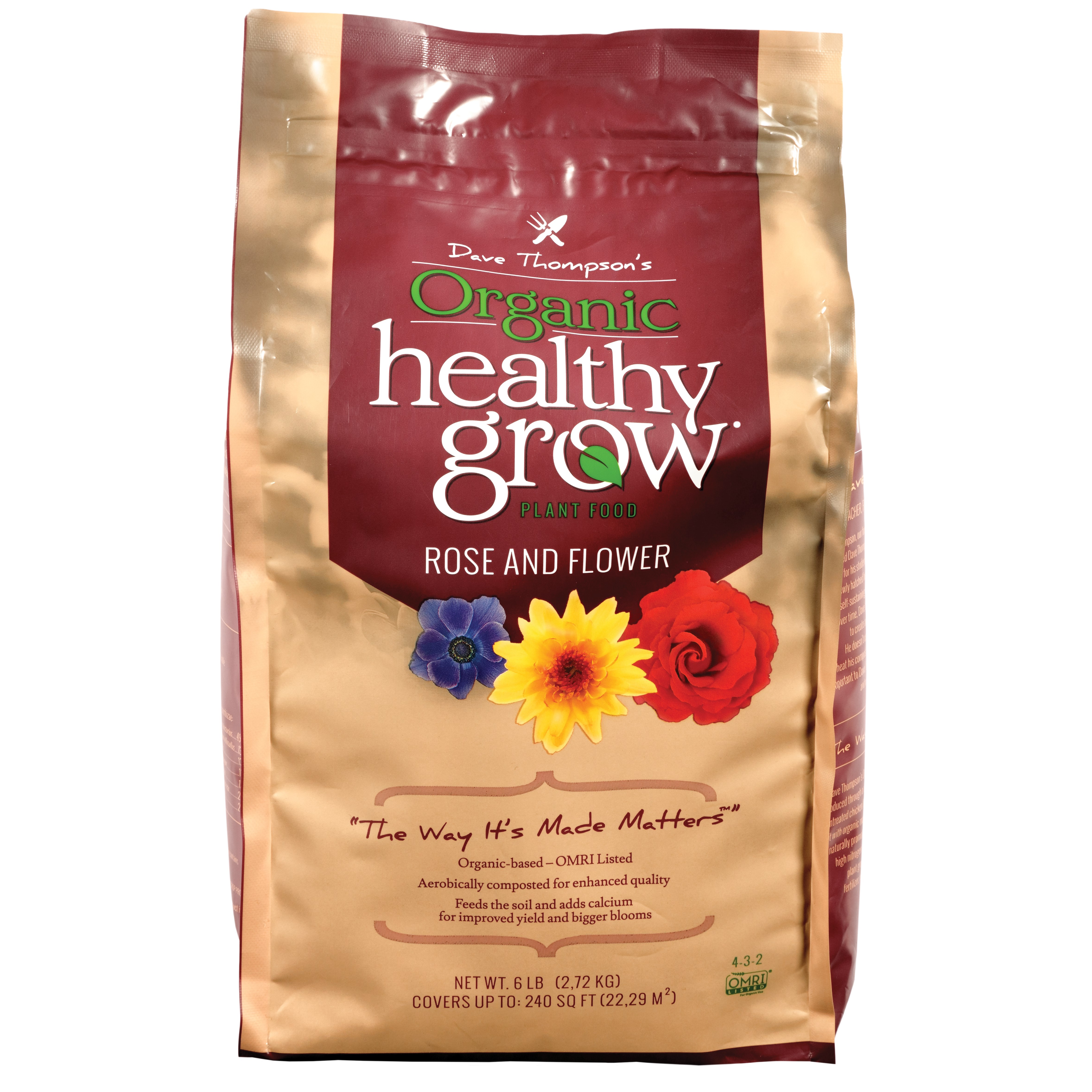 Pearl Valley 6# Healthy Grow Rose Flower Food — priced per each; minimum 6; multiples of 6