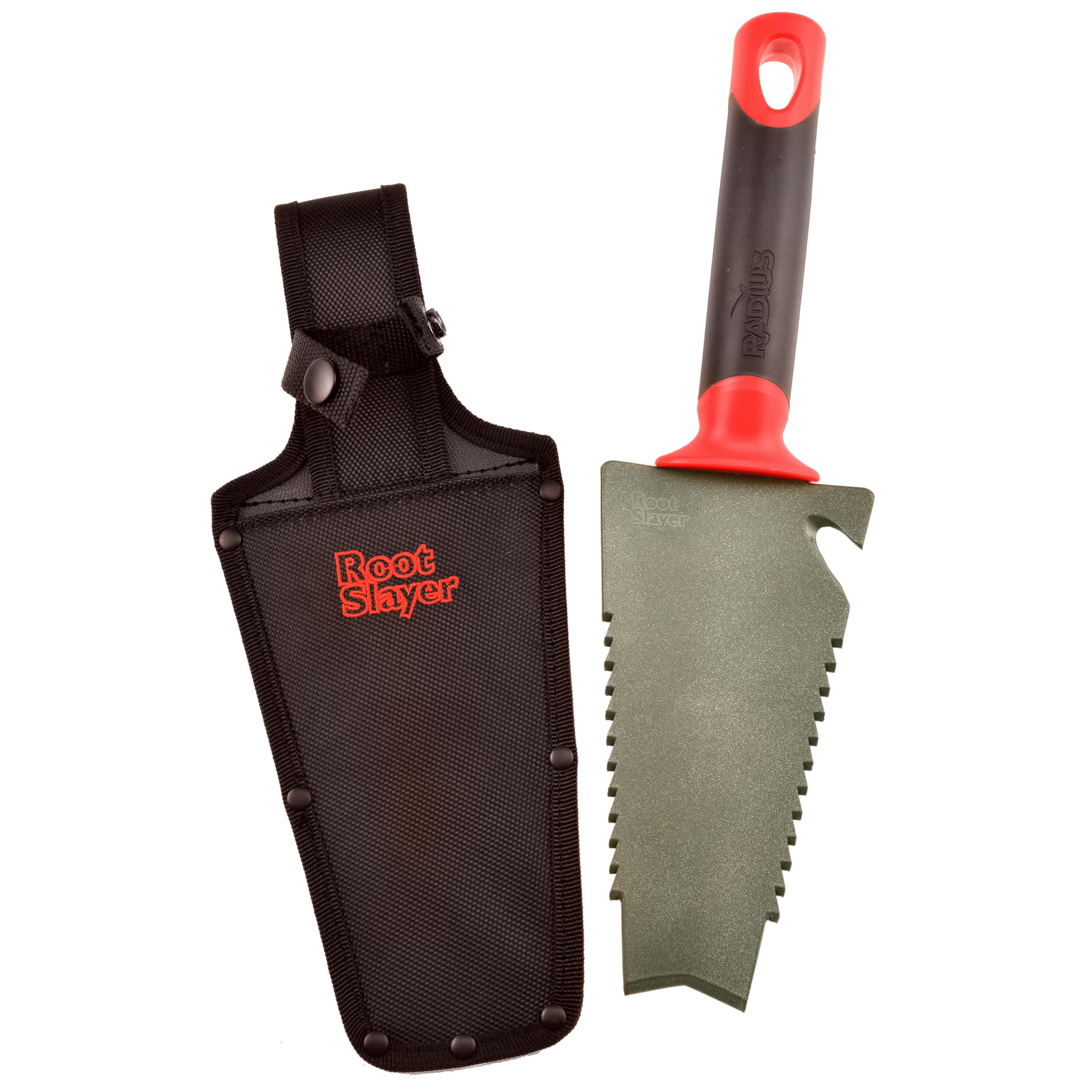 Radius Root Slayer Trowel with Holster — priced per each; minimum 12; multiples of 12