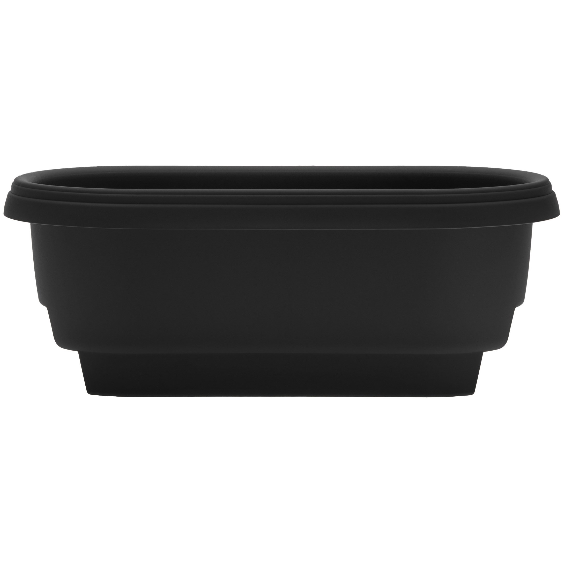 Bloem 24" Deck Rail Planter Black — priced per each; minimum 10; multiples of 10