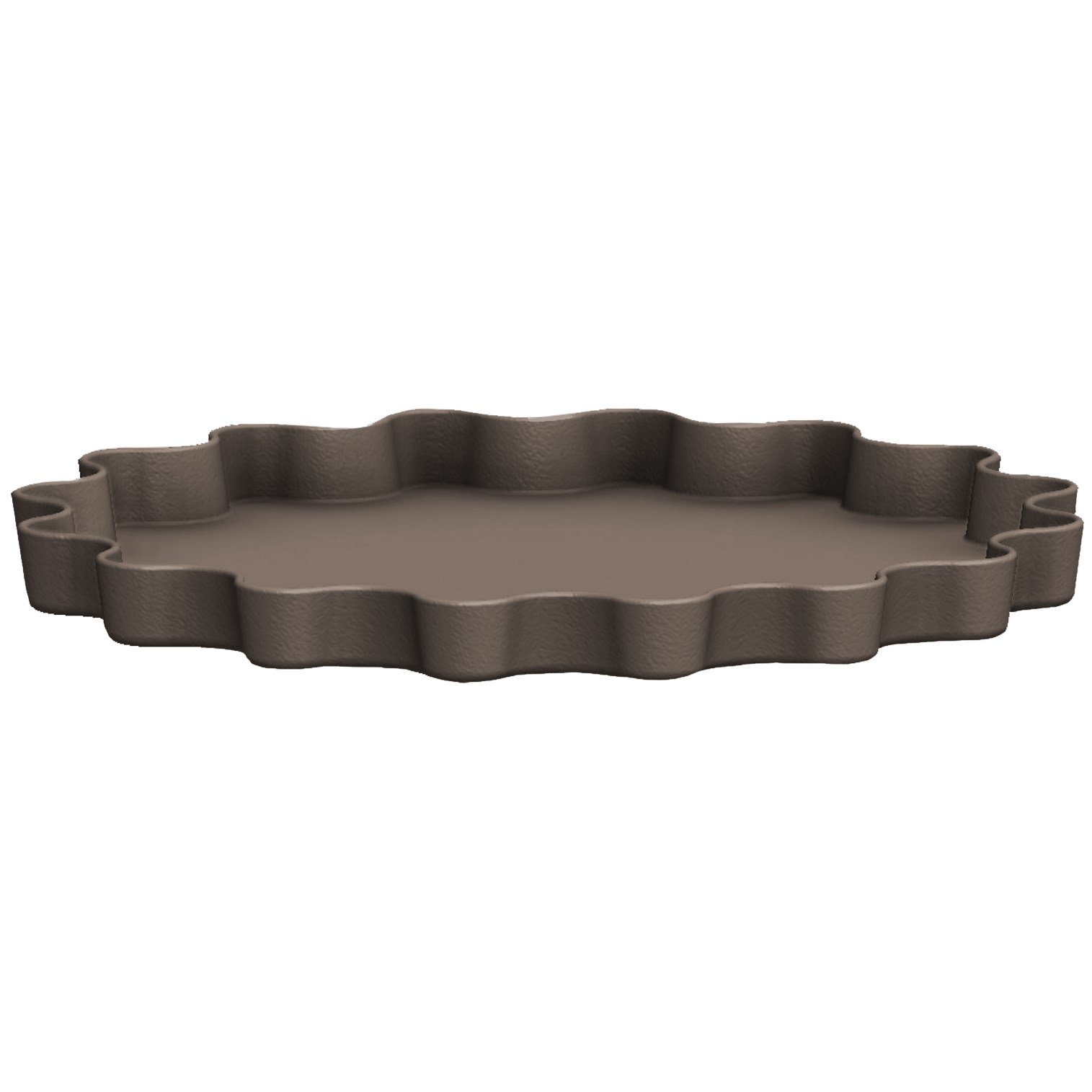 Bloem 6" Wave Deco Saucer Pepercorn — priced per each; minimum 12; multiples of 12