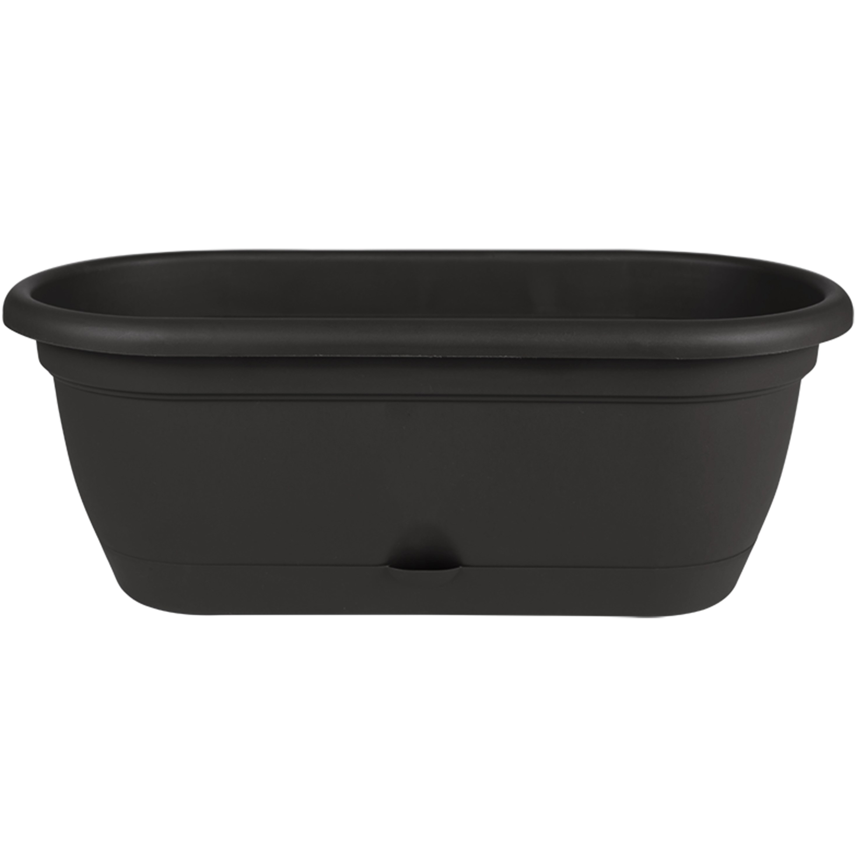 Bloem 18" Lucca Window Box Black — priced per each; minimum 6; multiples of 6