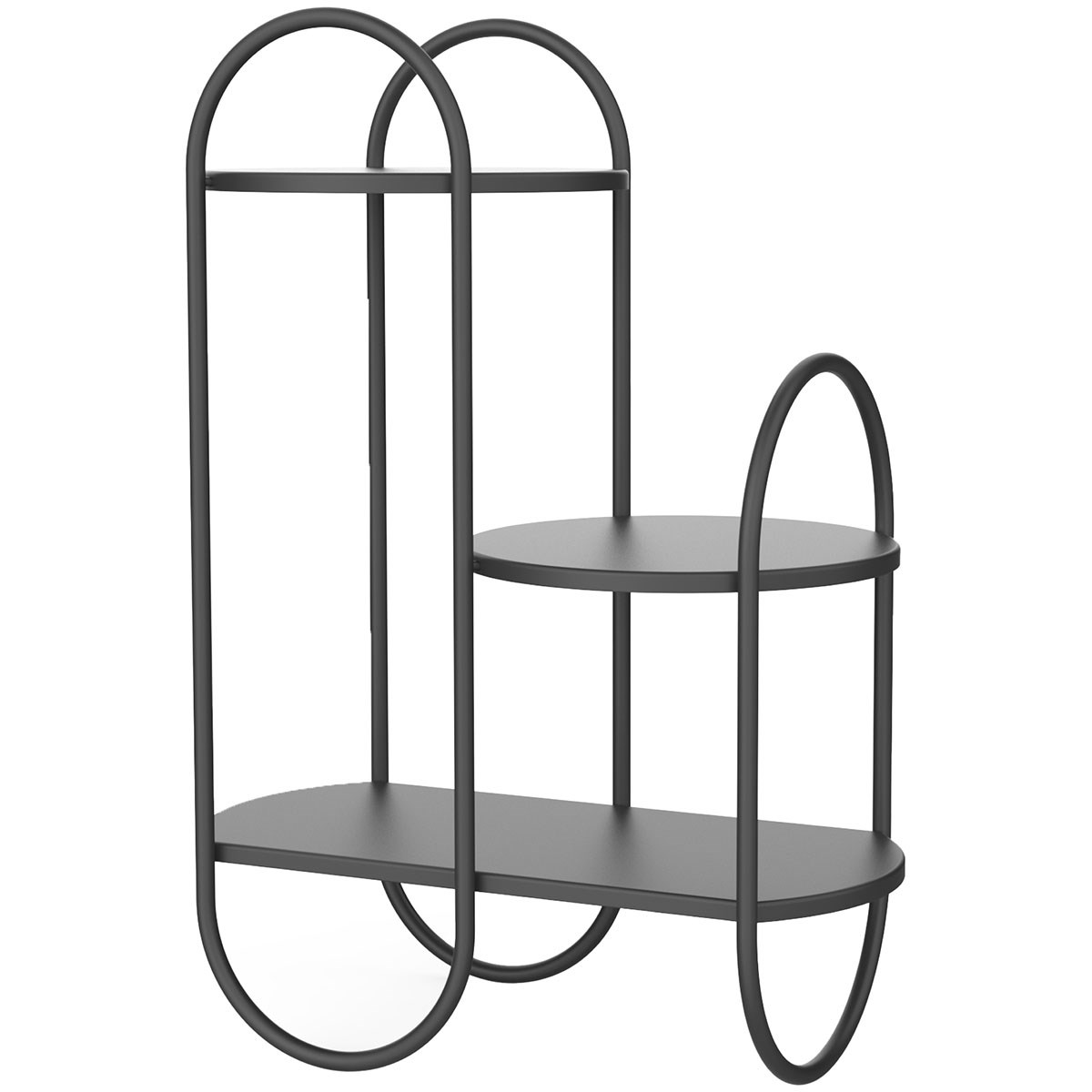 Bloem Ellipsa 3 Tier Plant Stand Black — priced per each; minimum 6; multiples of 6