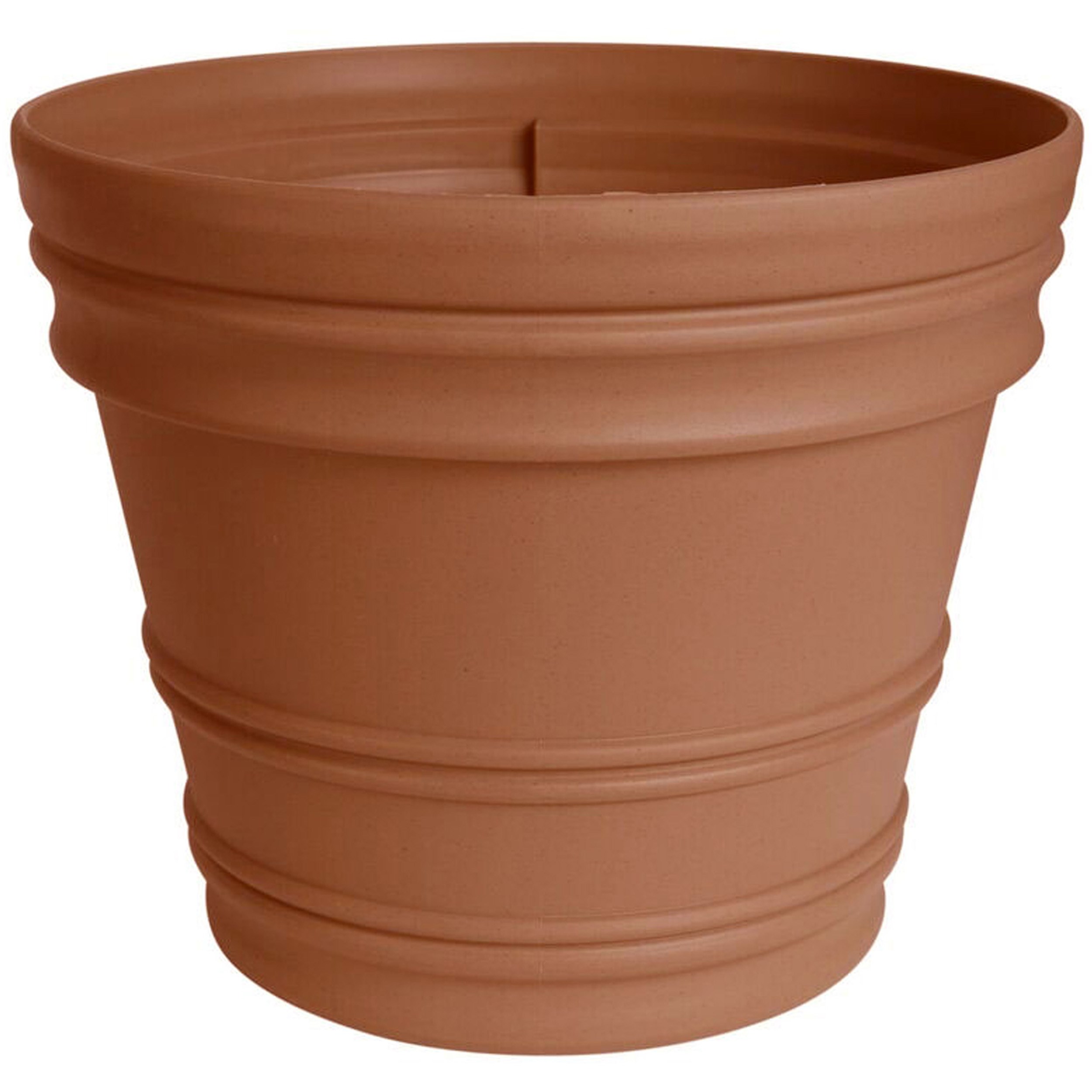 Bloem 22" Rolled Rim Terra Planter — priced per each; minimum 3; multiples of 3