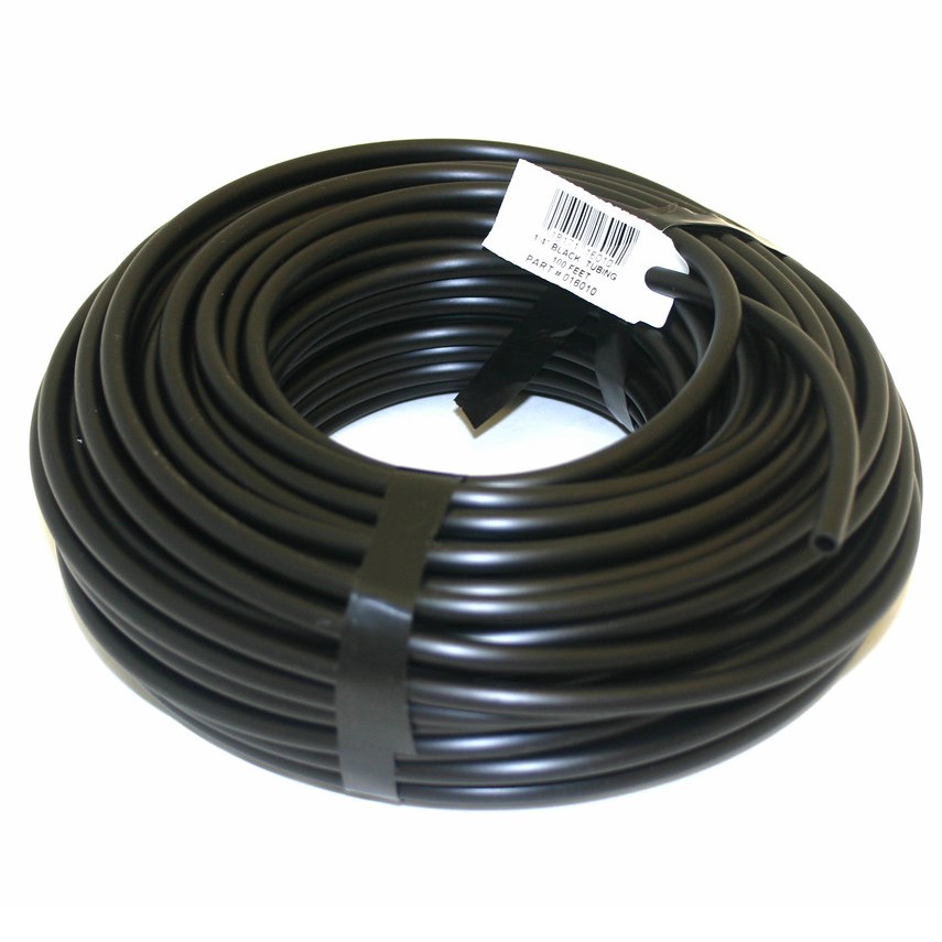 Rain Drip 1/4"x100' Black Vinyl Tubing — priced per each; minimum 10; multiples of 10