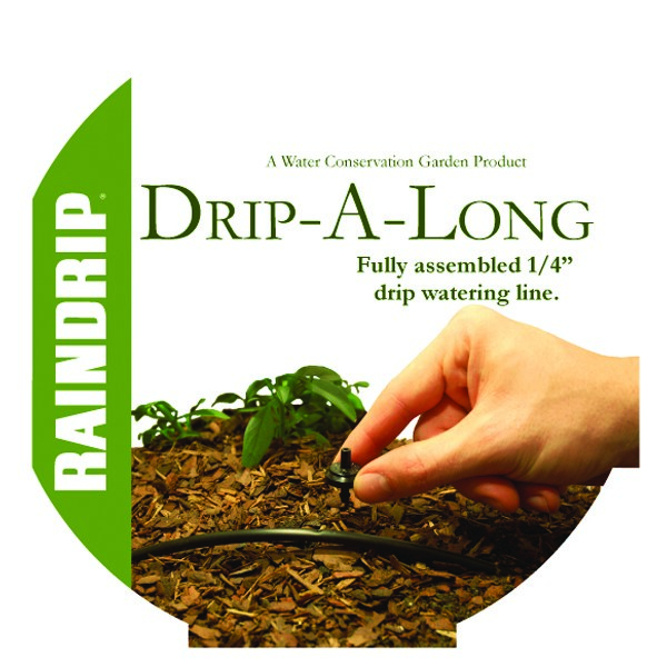 Rain Drip 1/4" Drip A Long Fit 50" — priced per each; minimum 10; multiples of 10