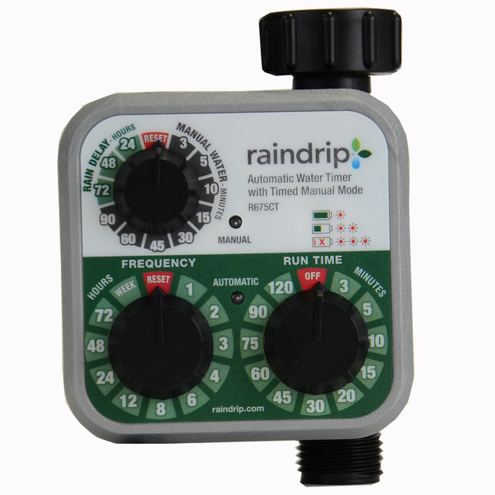Rain Drip Set N Flow Water Timer — priced per each; minimum 10; multiples of 10