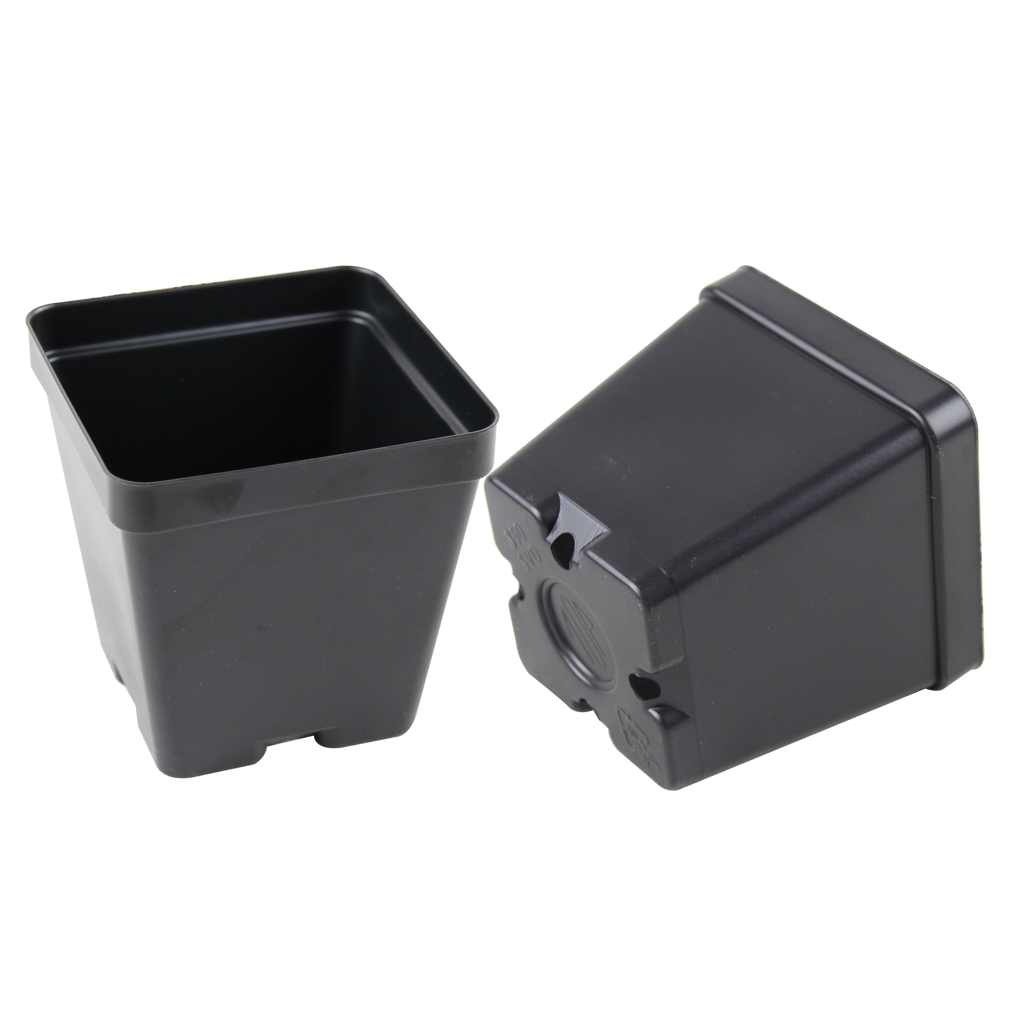 Grower Select 03.50 Square Ps Vacuum Formed Pot Black — Case of 684