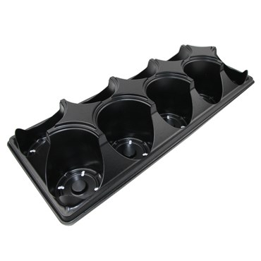 Grower Select 04.33W Transport Tray 10 Black — Case of 75