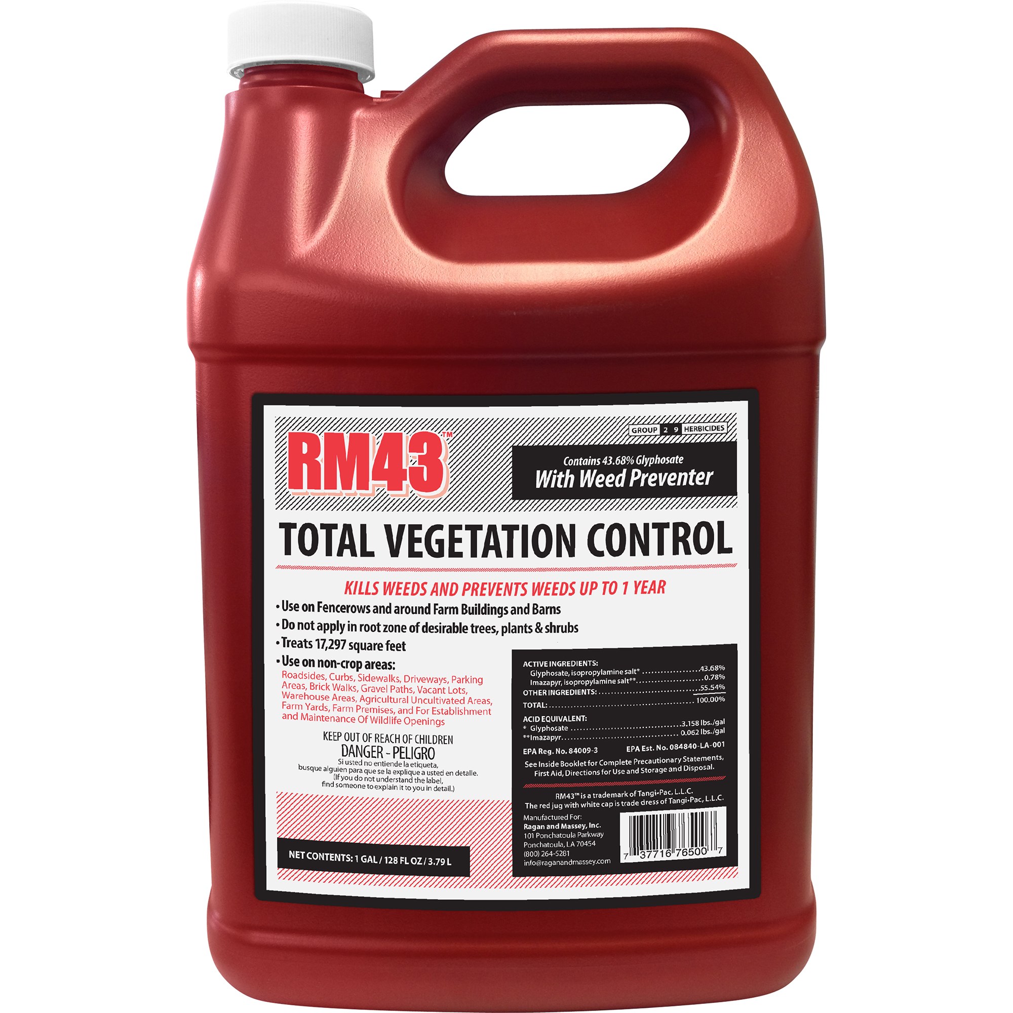 RMI RM43 1gal Total Total Vegetation Control Glyphosate And Imazapyr — priced per each; minimum 4; multiples of 4