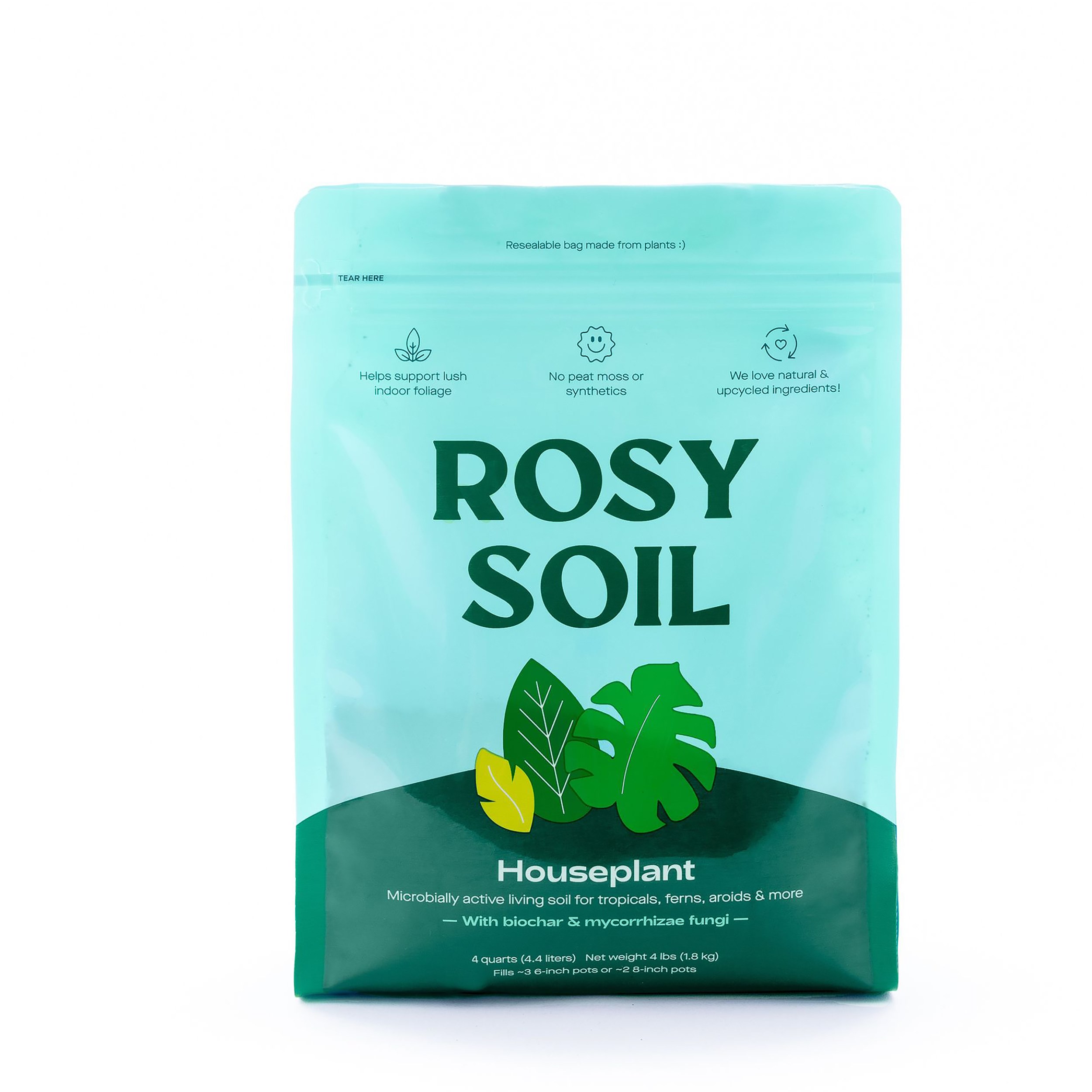 Rosy Soil 4qt Indoor Potting Mix — priced per each; minimum 8; multiples of 8