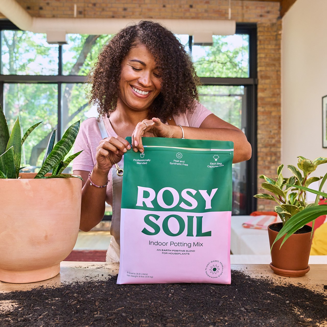 Rosy Soil 8qt Indoor Potting Mix 4/CS