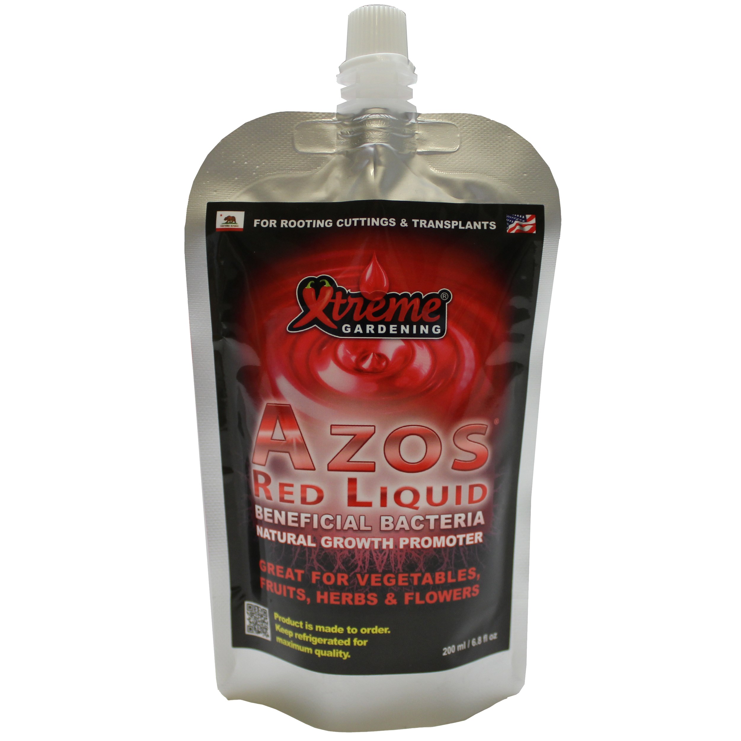 XG 200ml Azos Red Liquid Root Booster Growth Promoter — priced per each; minimum 8; multiples of 8