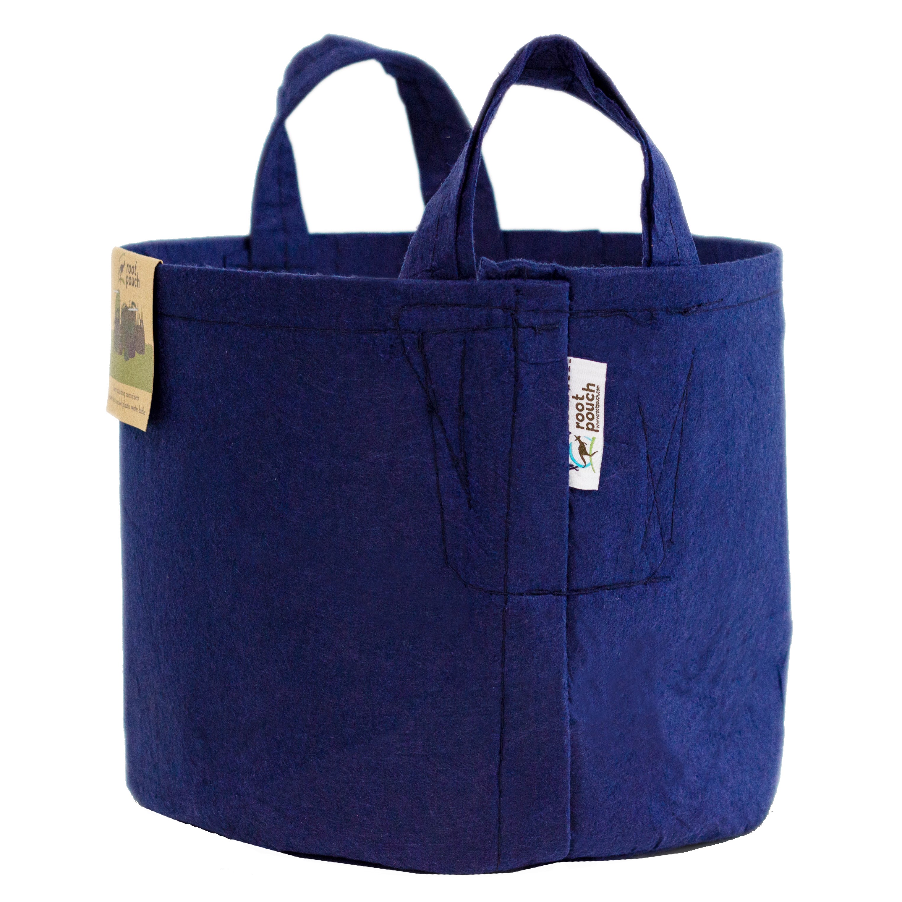 Root Pouch #03 w/ Handle Navy Multi Use 3gal Fabric Pot — priced per each; minimum 10; multiples of 10