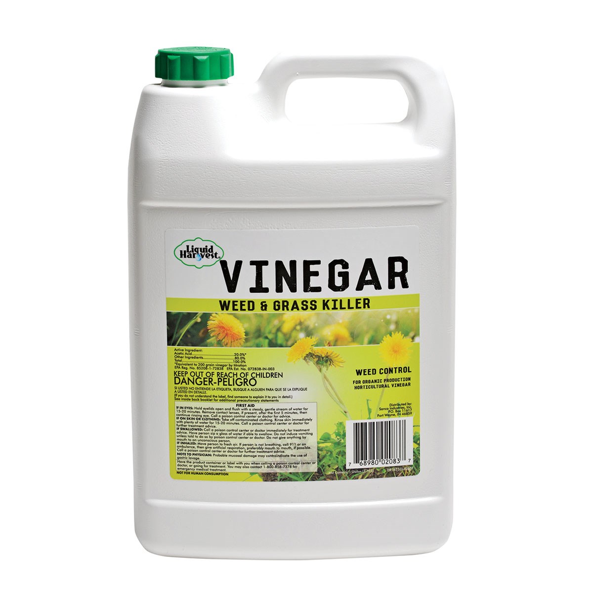 Liquid Harvest 1gal 20% Vinegar — priced per each; minimum 4; multiples of 4